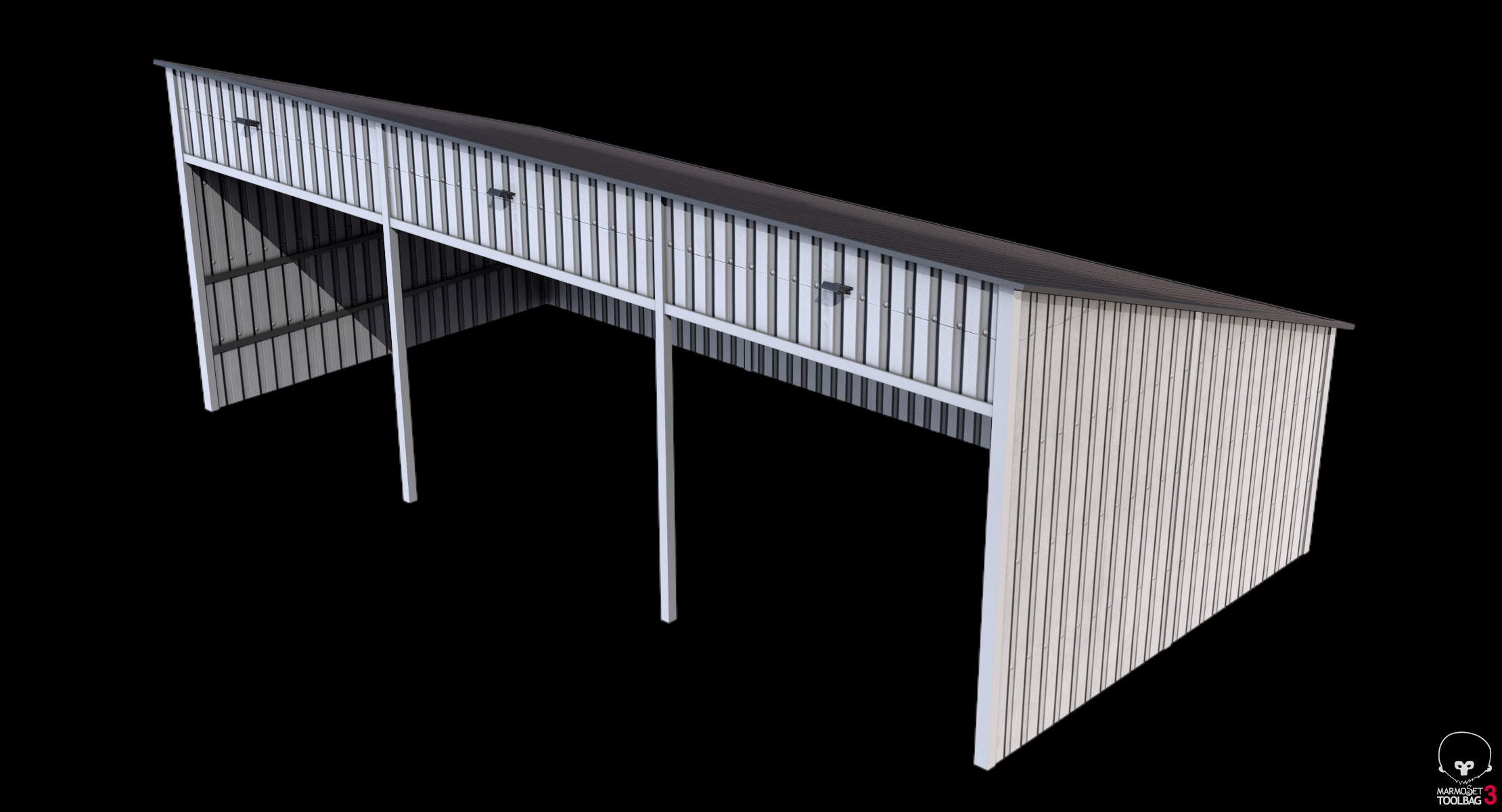 Silage Clamp 12 Low-poly 3D model_7