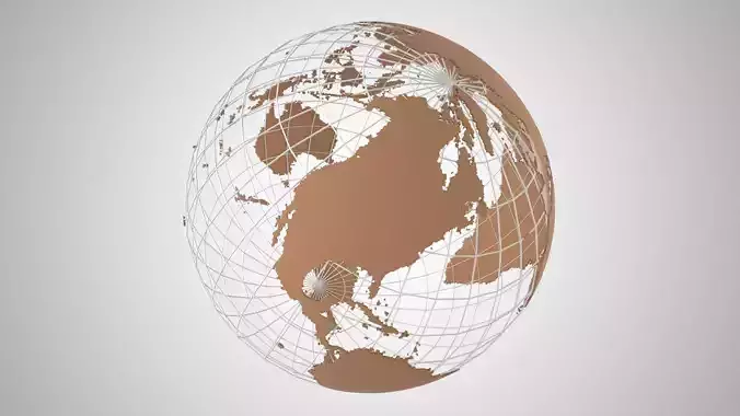 Globe News Skeleton Latte Color