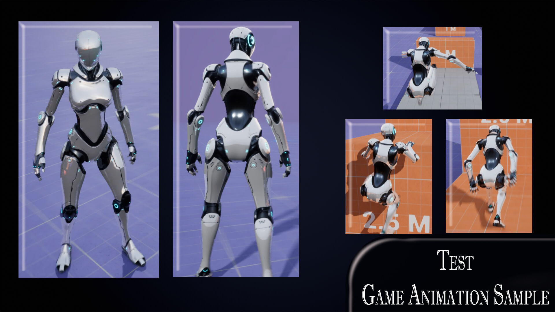 Robot 3 Low-poly 3D model_13