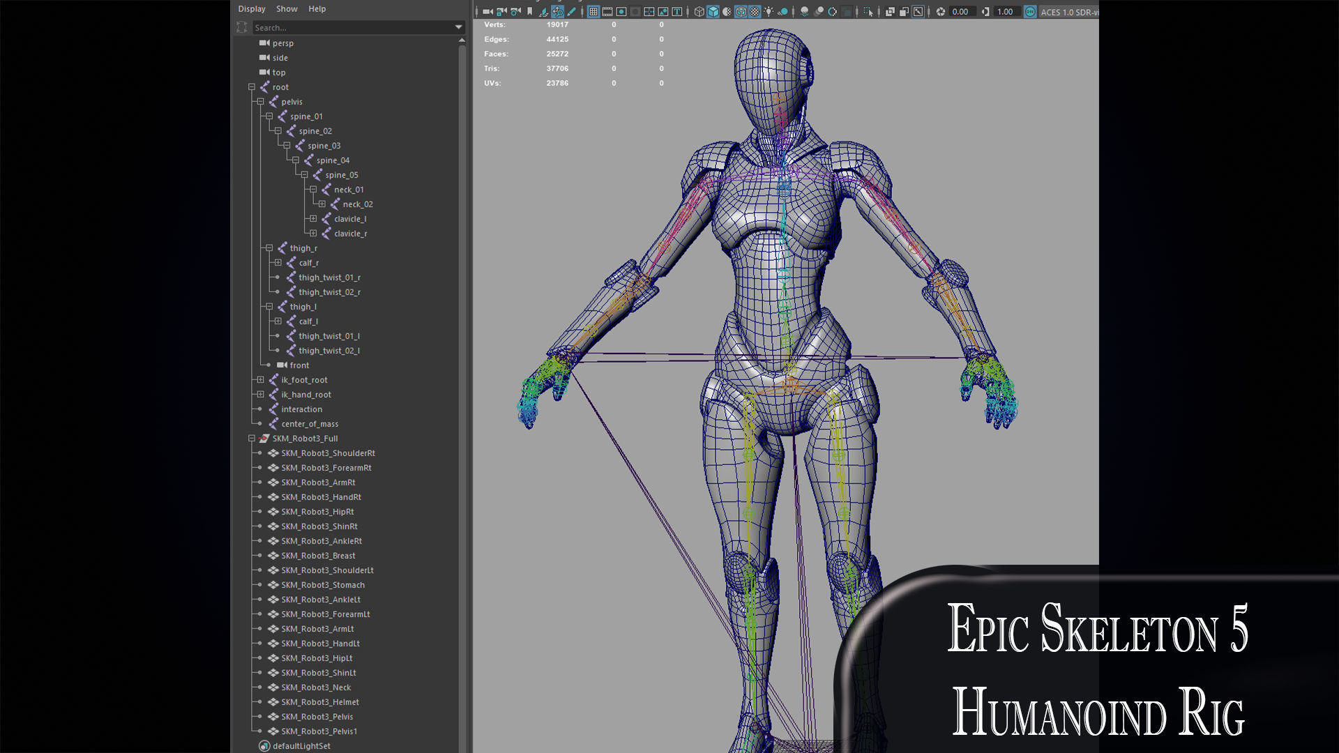 Robot 3 Low-poly 3D model_14