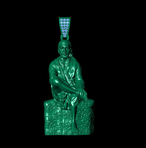 SAI BABA PENDENT  3D print model