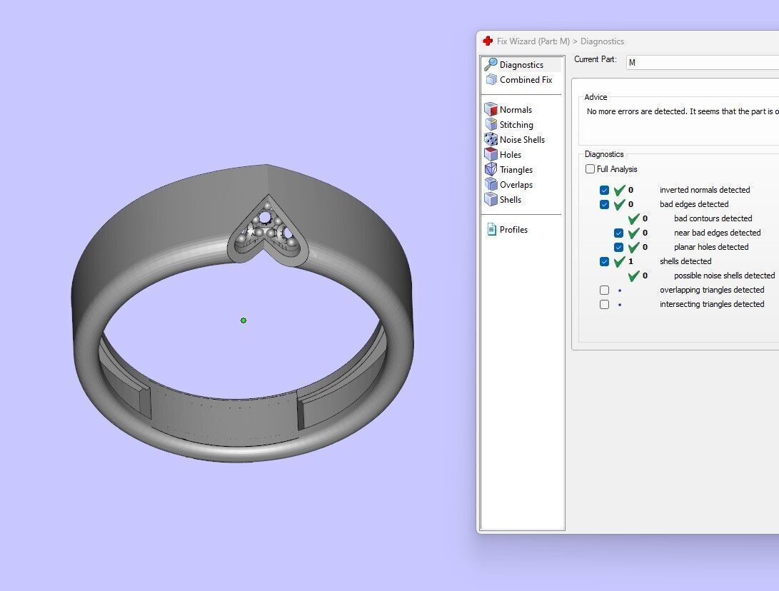 Wedding Ring Set 3D print model_3