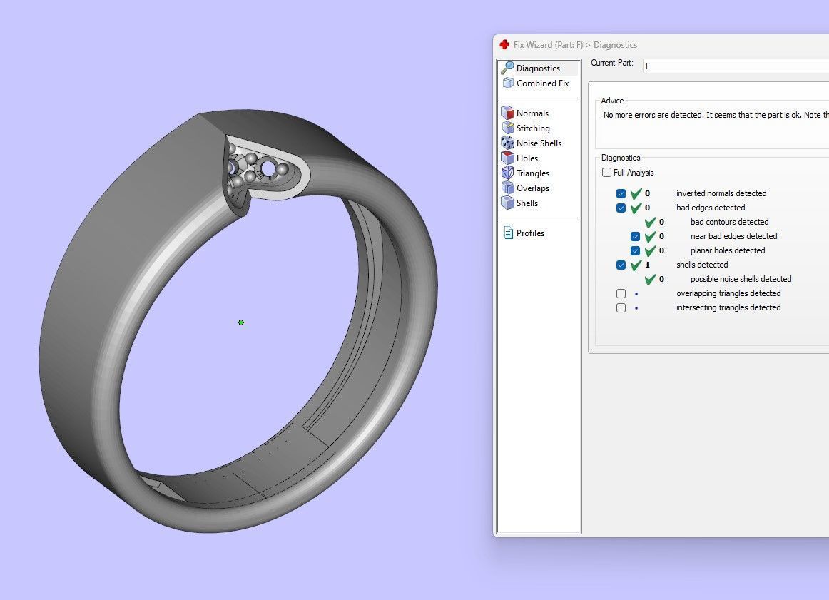 Wedding Ring Set 3D print model_2