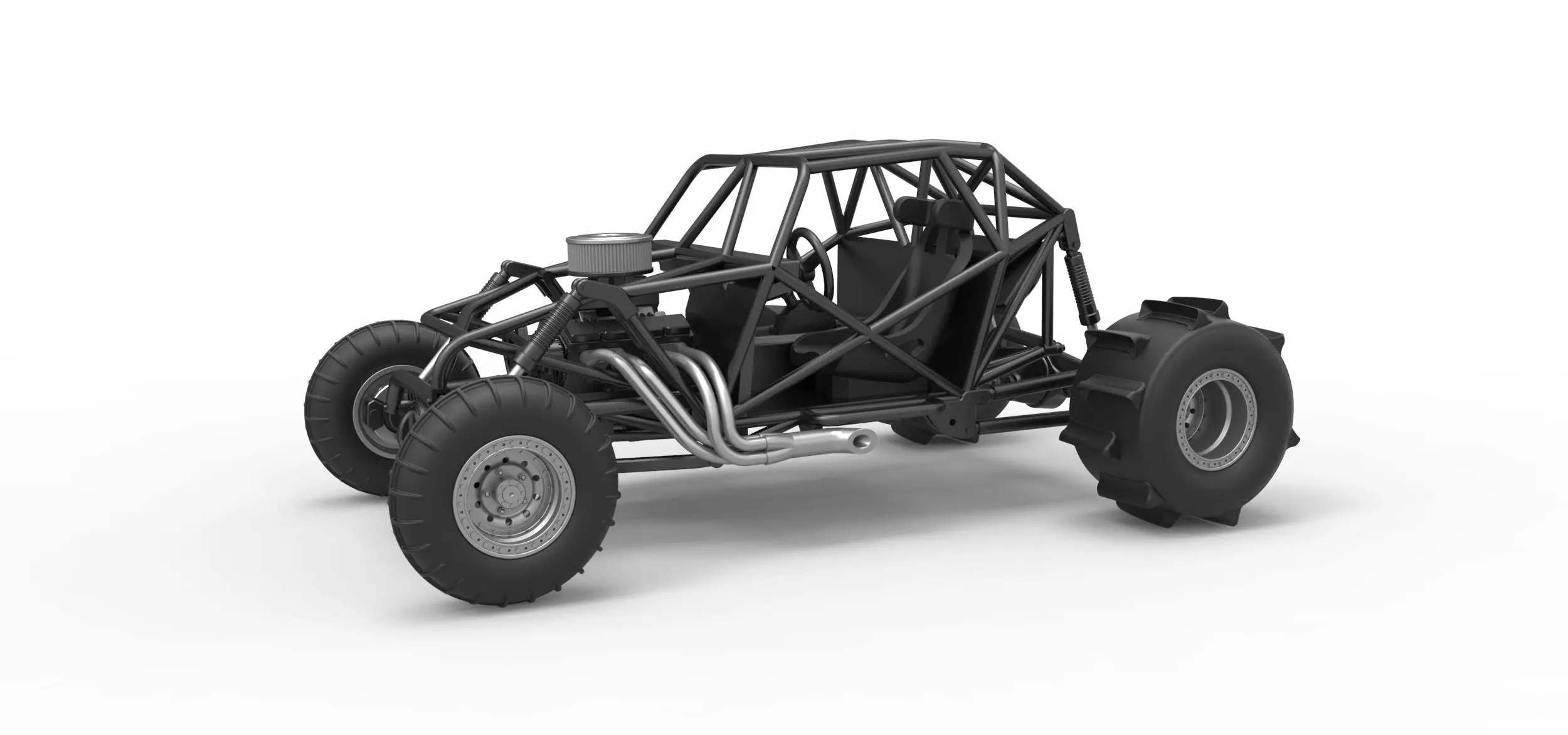 Sand dragster 4x4 Base Scale 1 to 25 3D print model
