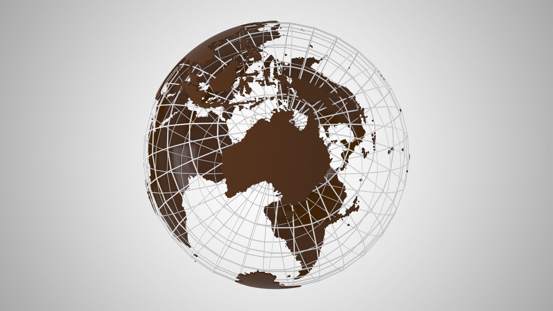Globe News Skeleton Expresso Color 3D model_3