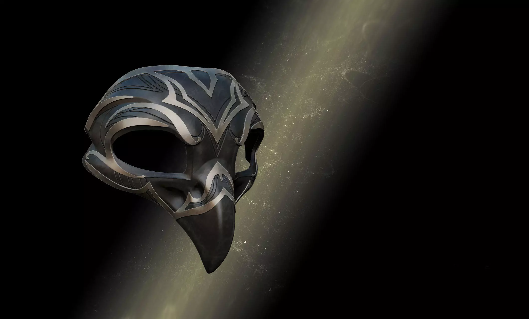 Beaked skull mask 3D print model_0