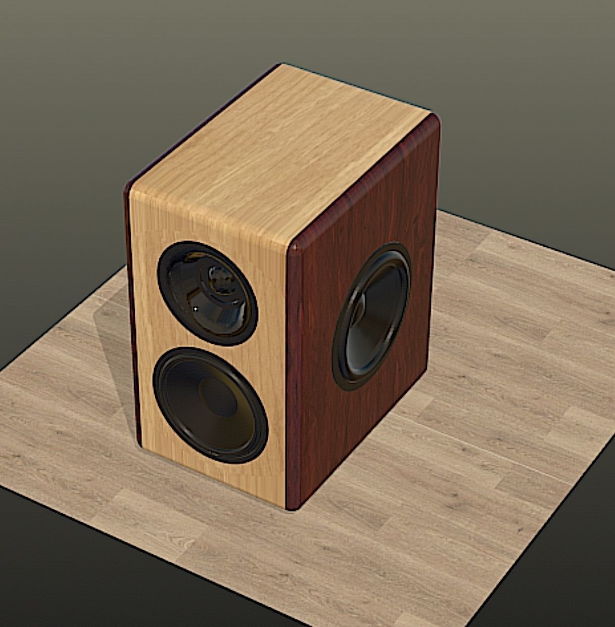 Satori Helios 2 Way Speaker Mid Poly 3D Model Free 3D model_9