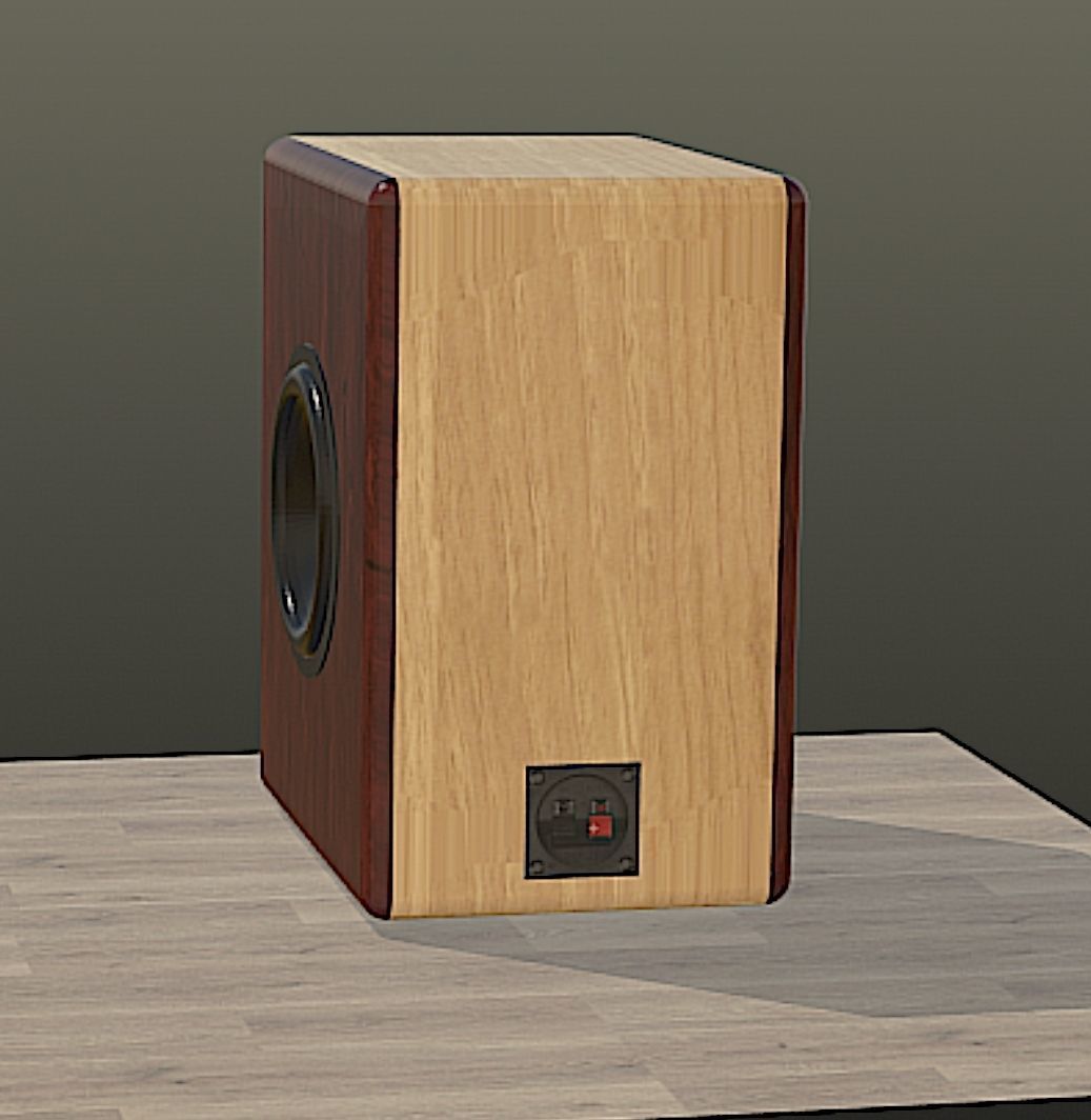 Satori Helios 2 Way Speaker Mid Poly 3D Model Free 3D model_3