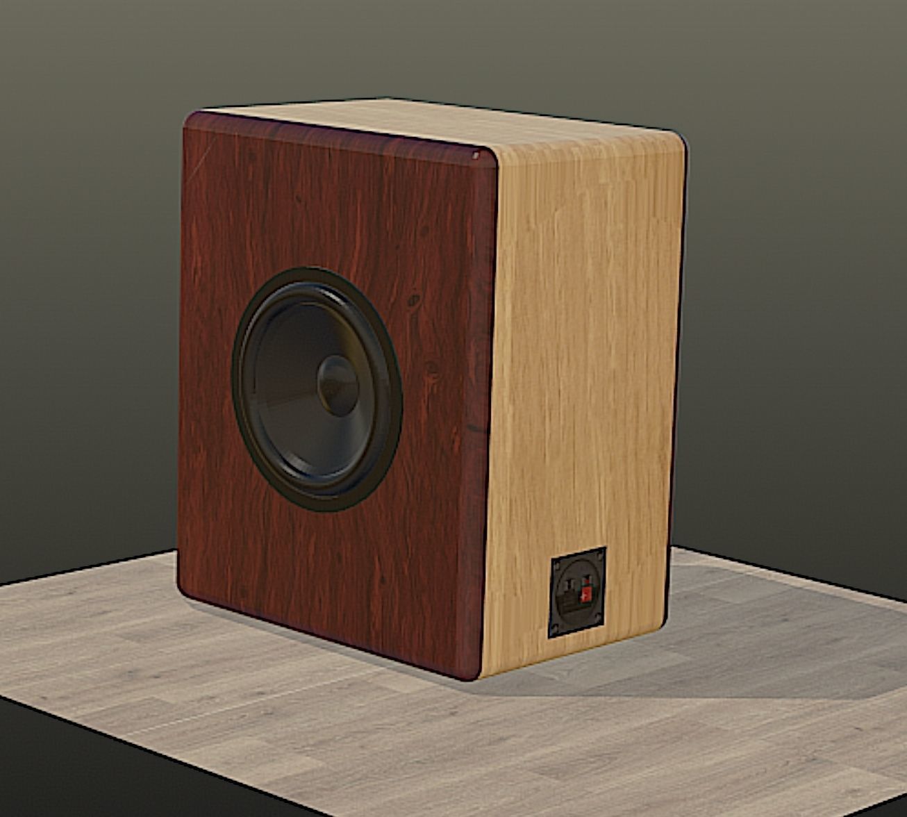Satori Helios 2 Way Speaker Mid Poly 3D Model Free 3D model_2