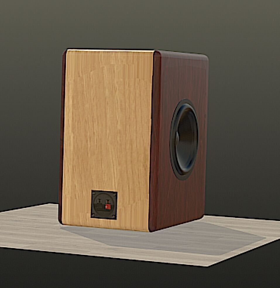 Satori Helios 2 Way Speaker Mid Poly 3D Model Free 3D model_4