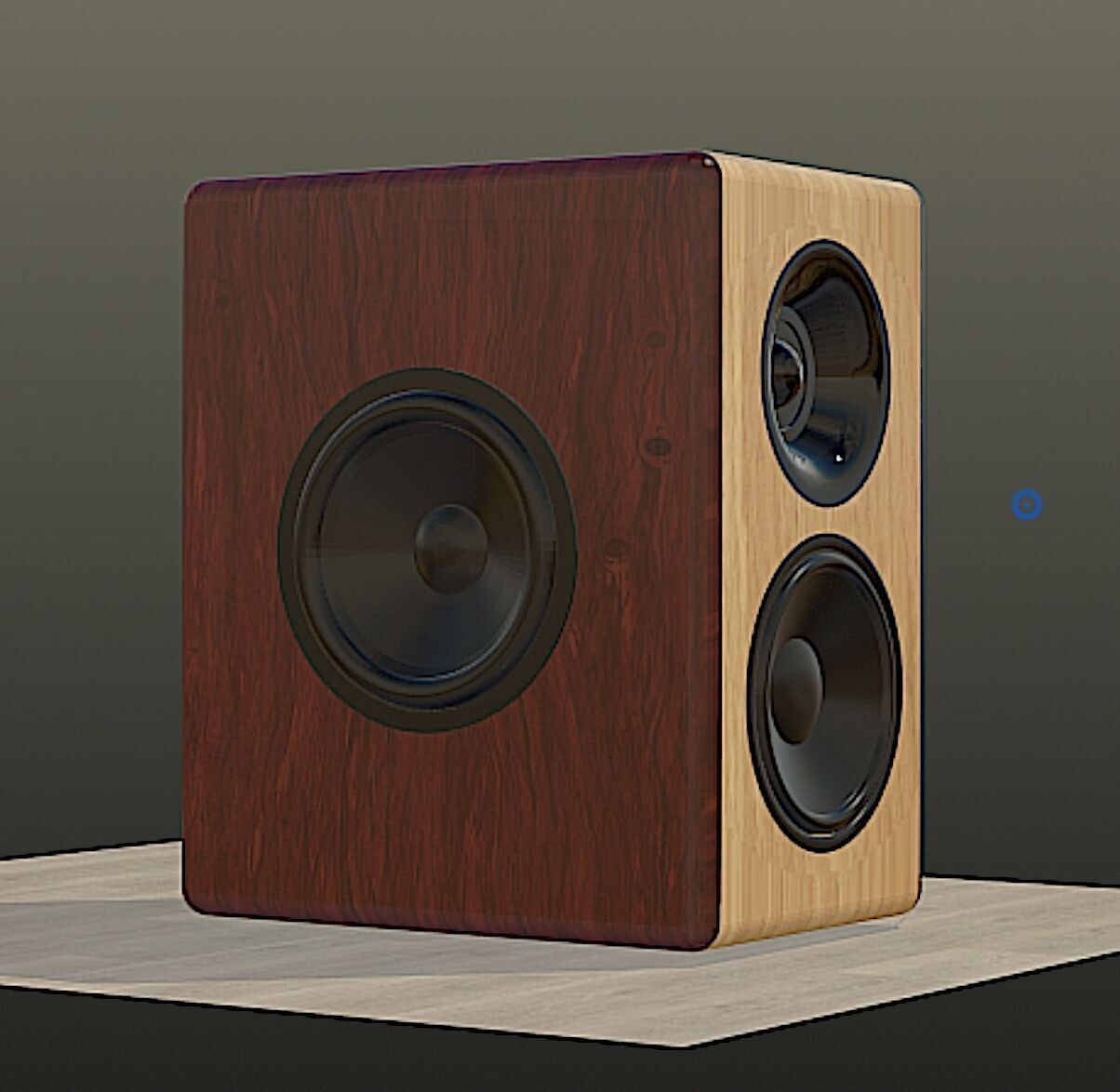 Satori Helios 2 Way Speaker Mid Poly 3D Model Free 3D model_6