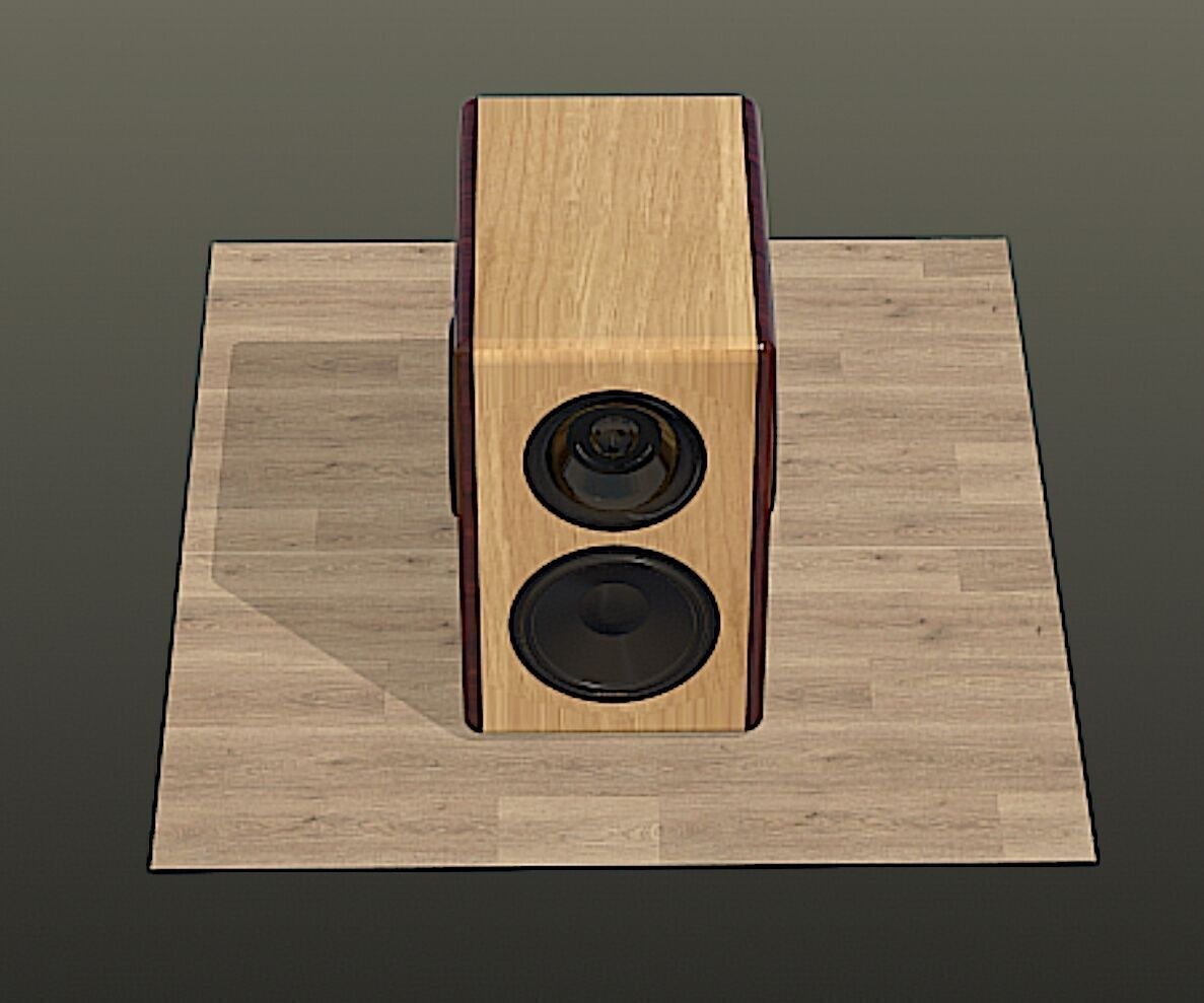 Satori Helios 2 Way Speaker Mid Poly 3D Model Free 3D model_8
