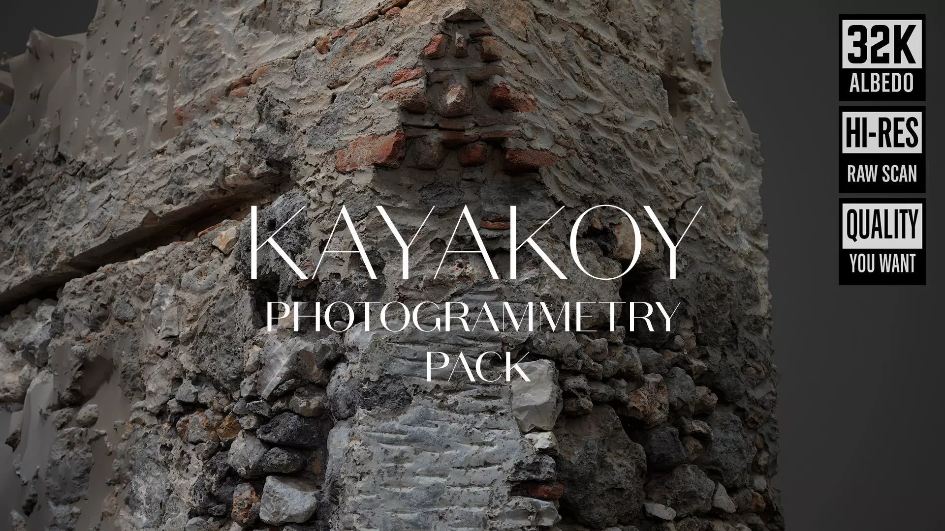 Abandoned House Ruined Part Scan - Wall Corner 03 3D model_0