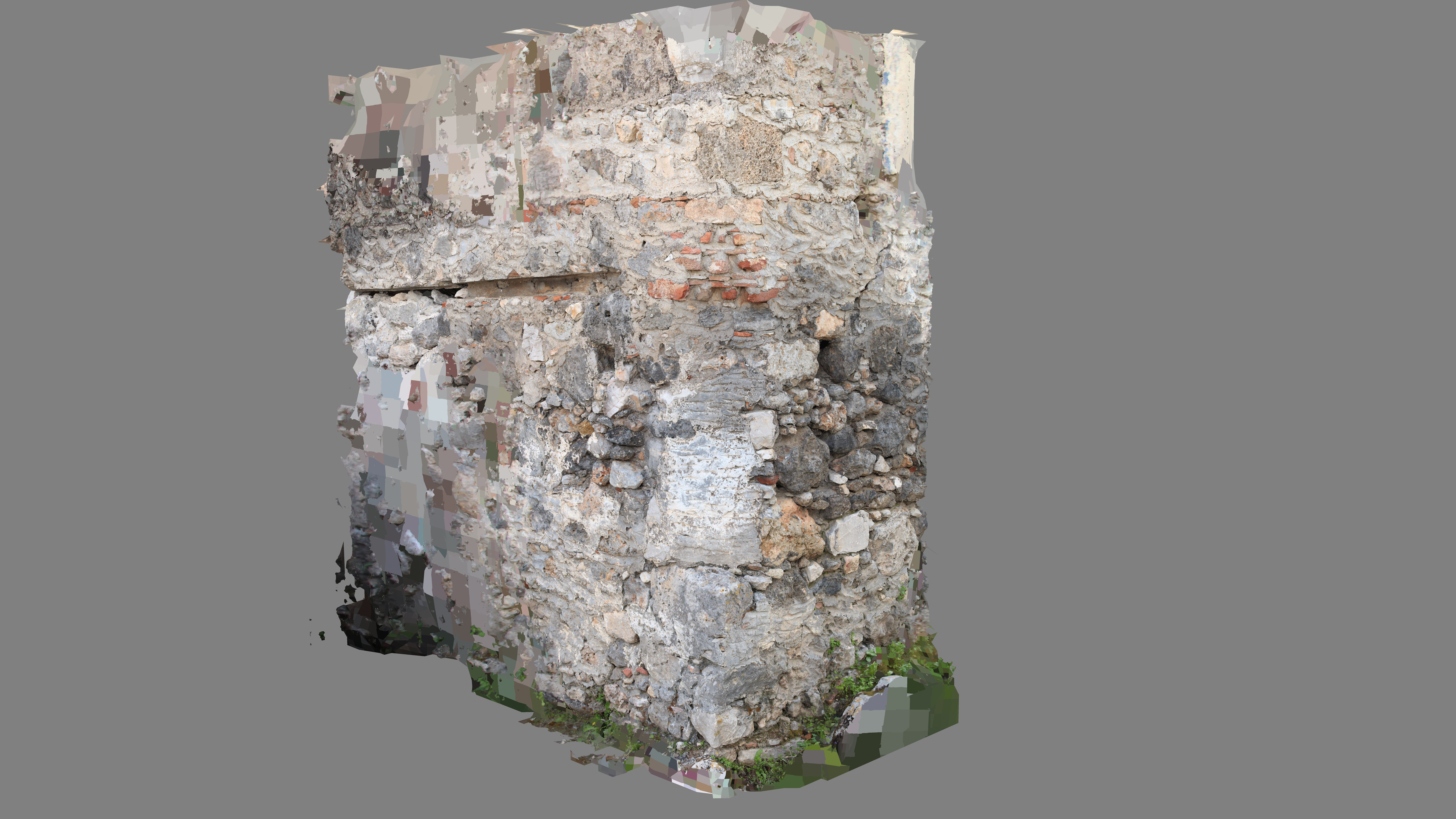 Abandoned House Ruined Part Scan - Wall Corner 03 3D model_15