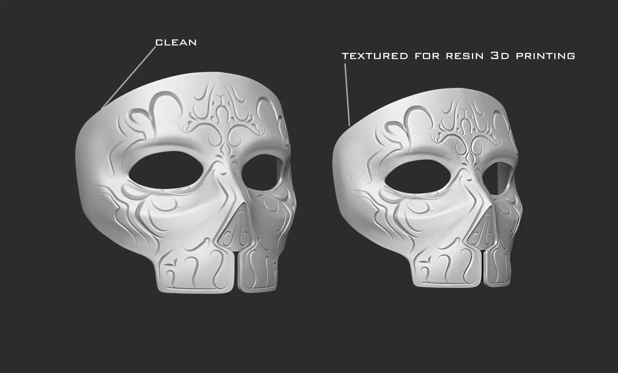 Dark Arts mask 3D print model_1