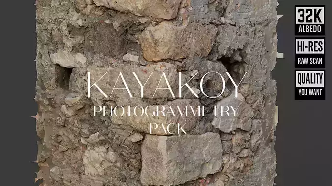 Abandoned House Ruined Part Scan - Wall Corner 04