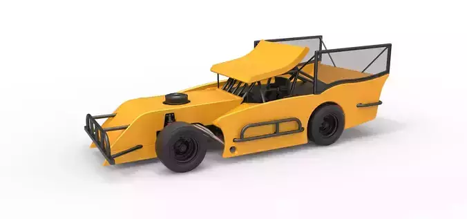 Outlaw Figure 8 Modified stock car Version 2 Scale 1 to 25