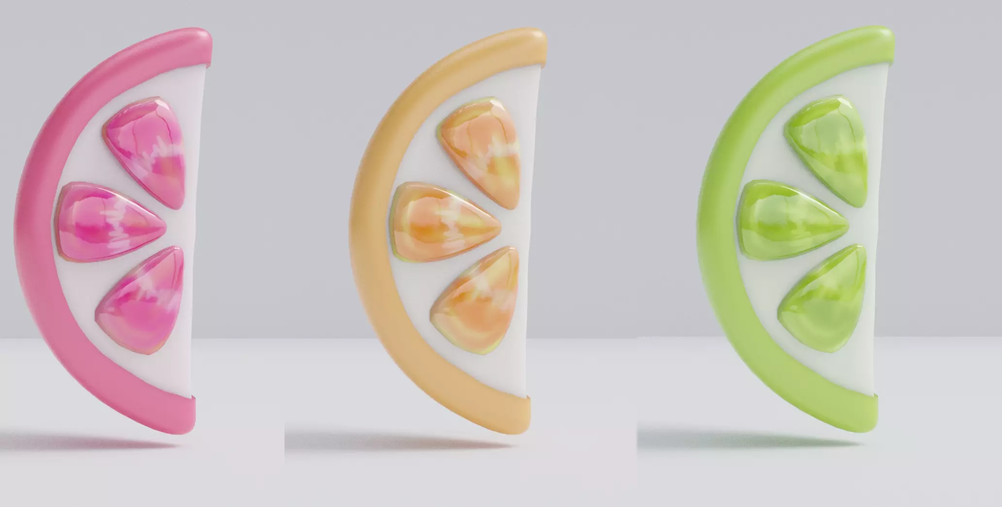 citrus Low-poly 3D model_0