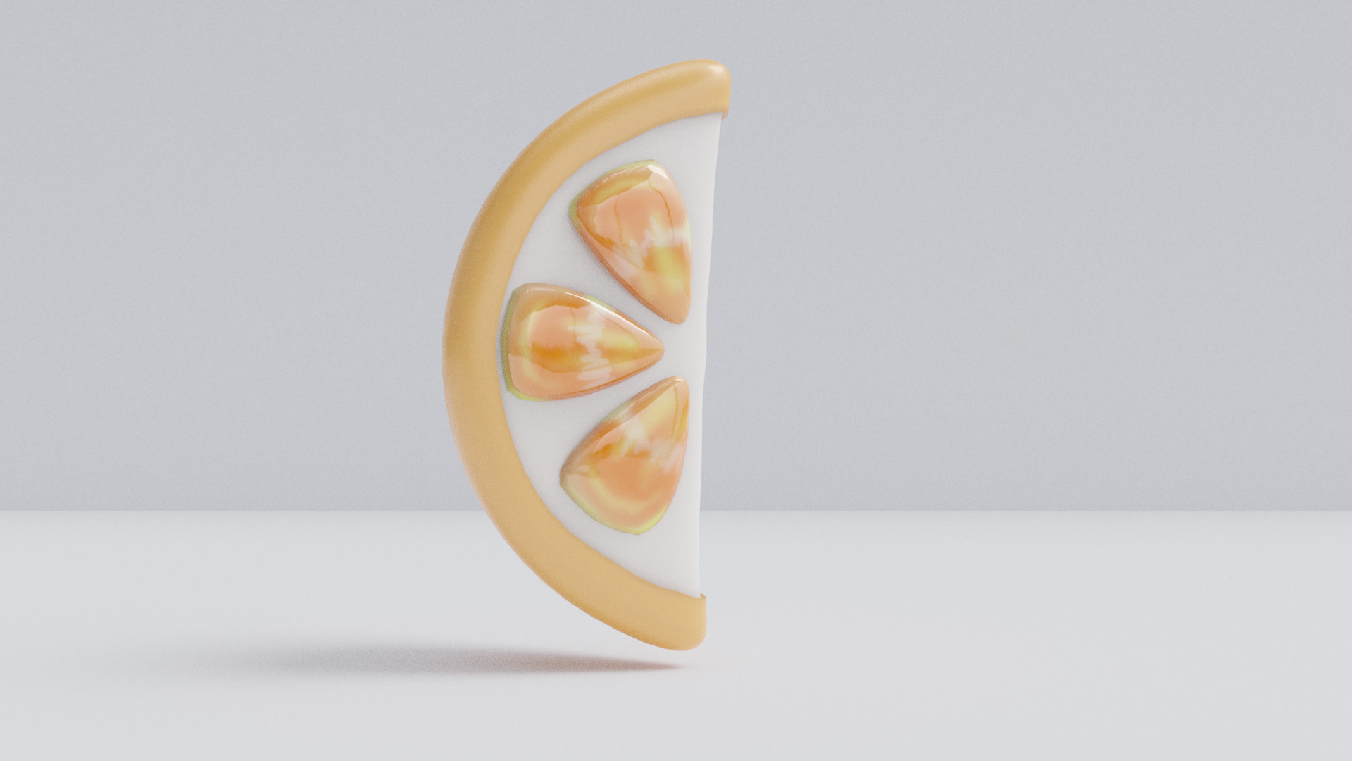 citrus Low-poly 3D model_2