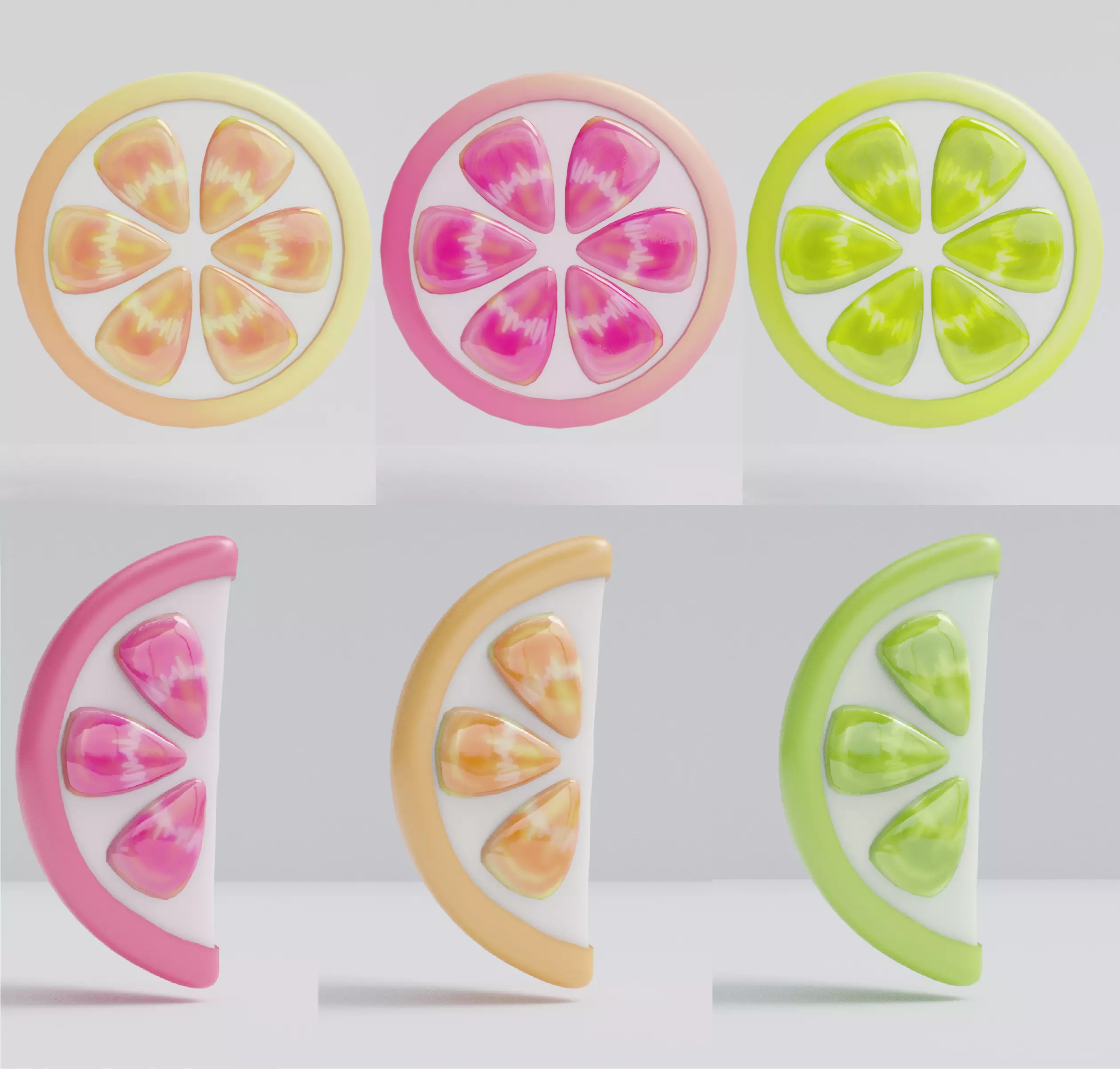 Stylized Citrus Slices Collection  _0