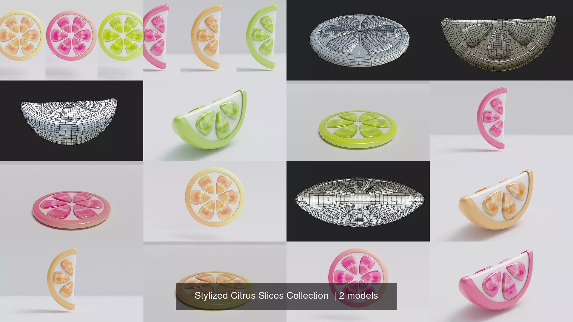 Stylized Citrus Slices Collection  _1