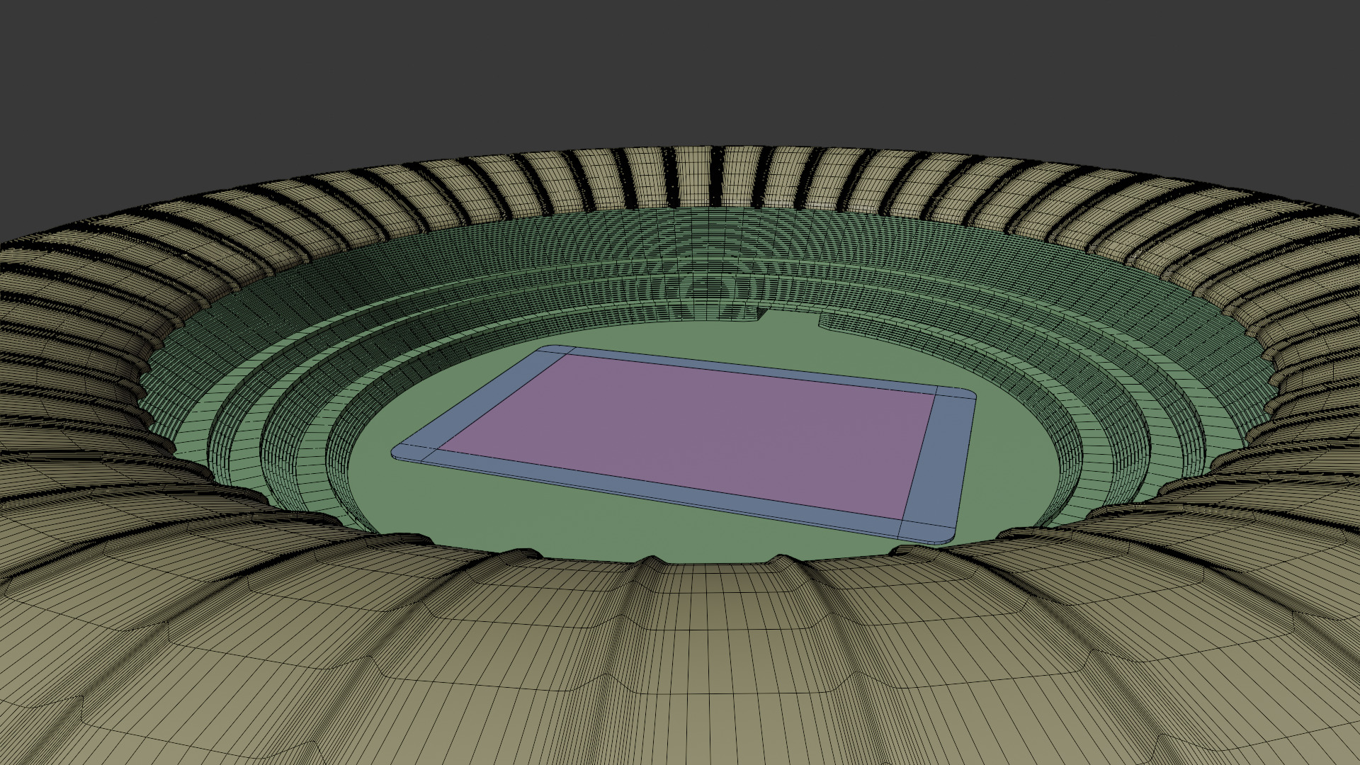 Futuristic Stadium 3D model_5