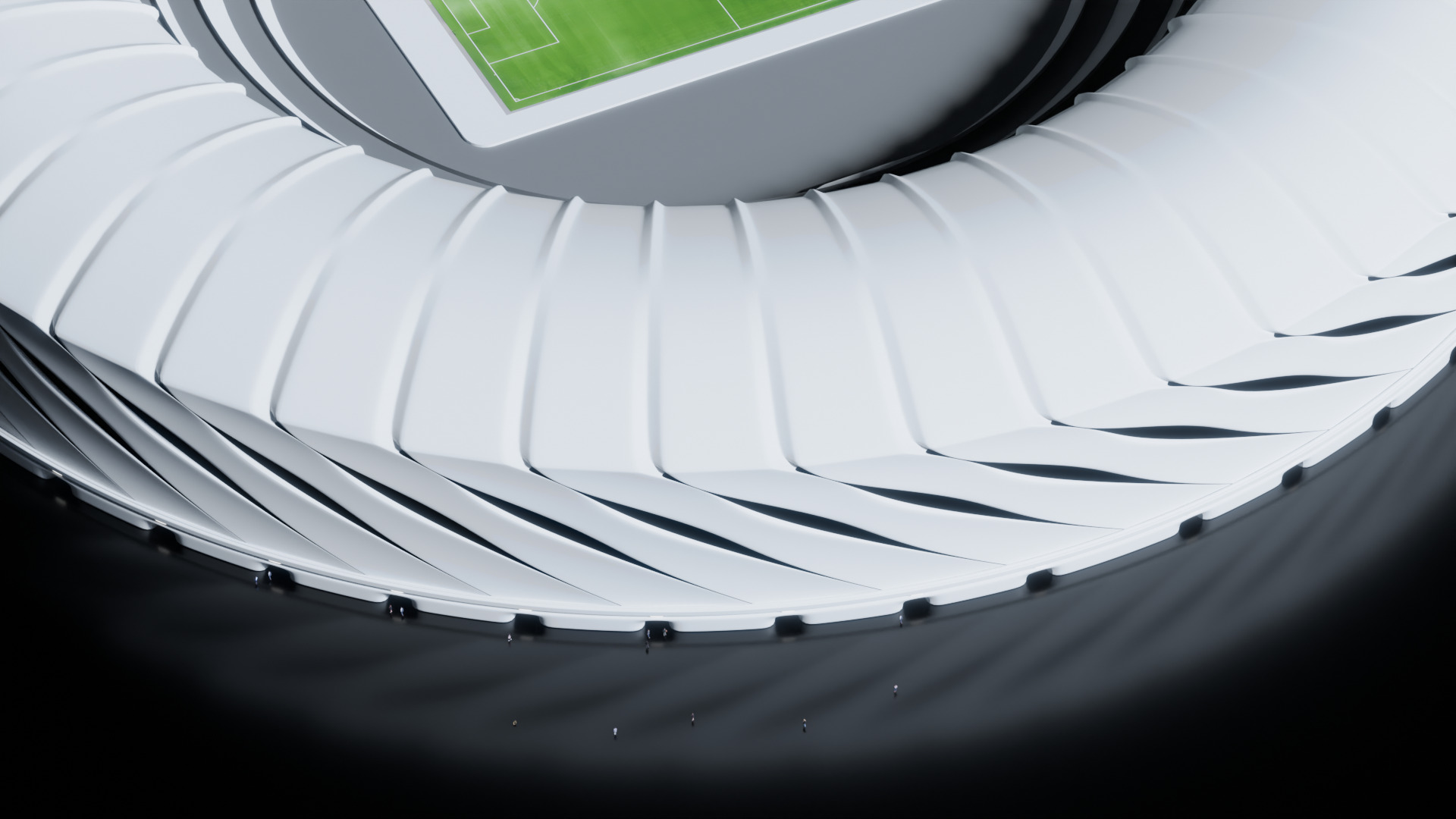 Futuristic Stadium 3D model_3