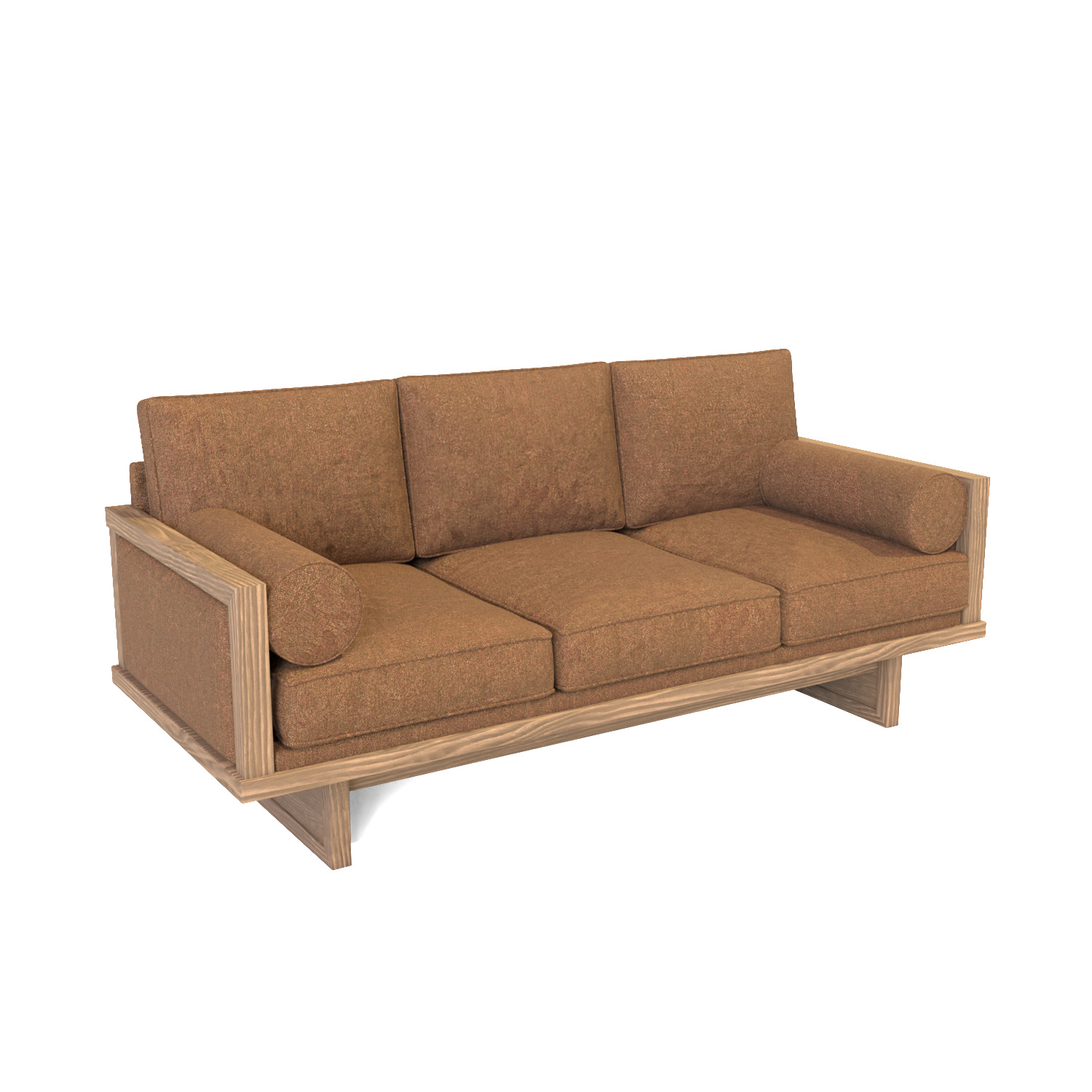 Modern 3 Seater Sofa 3D model_3