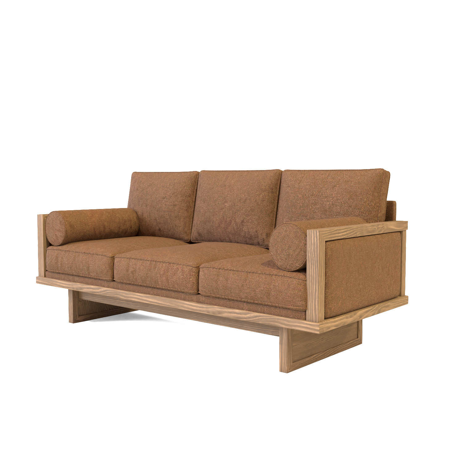 Modern 3 Seater Sofa 3D model_11
