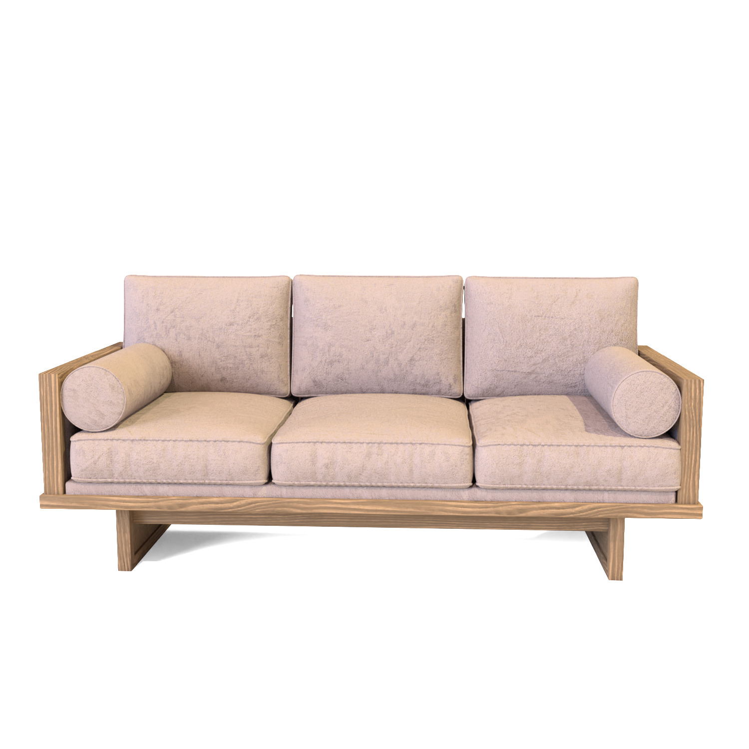 Modern 3 Seater Sofa 3D model_6