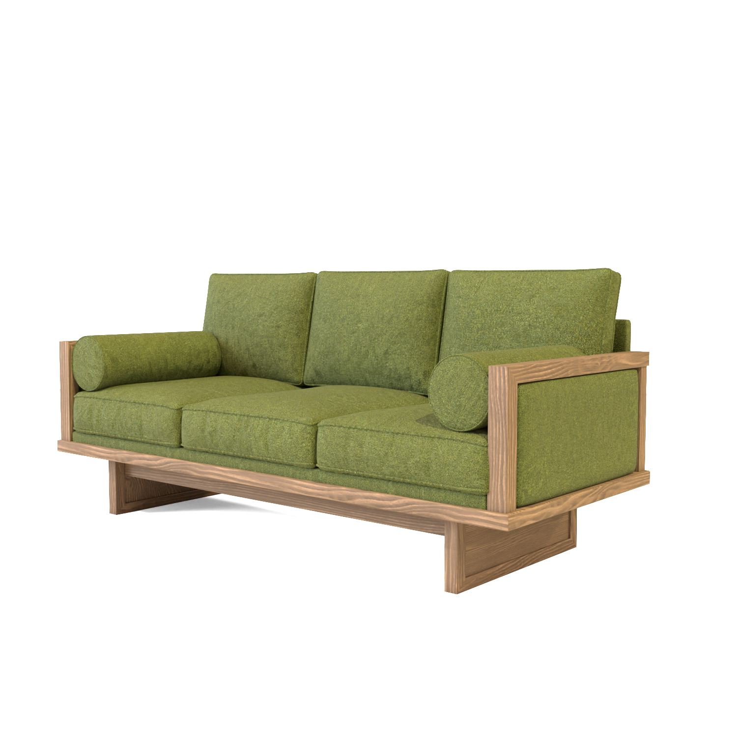 Modern 3 Seater Sofa 3D model_8