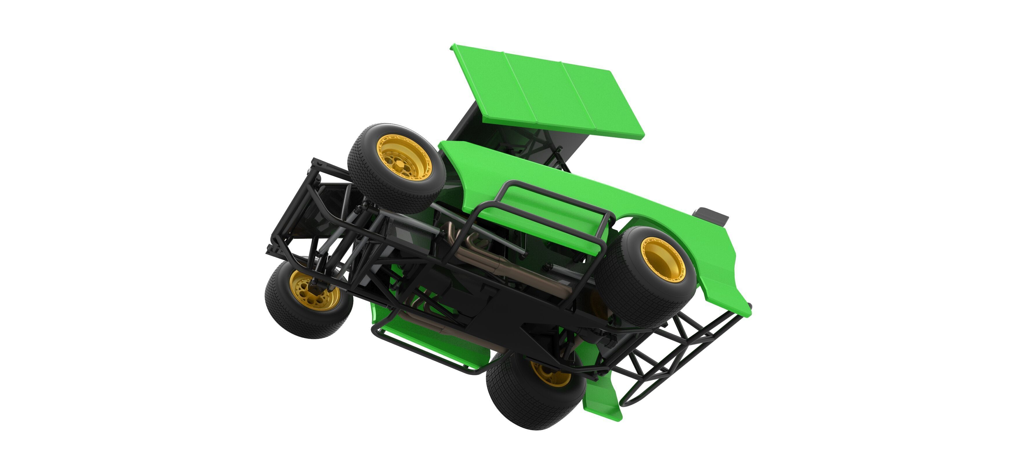 New Zealand Modified Stock car Version 2 Scale 1 to 25 3D print model_3