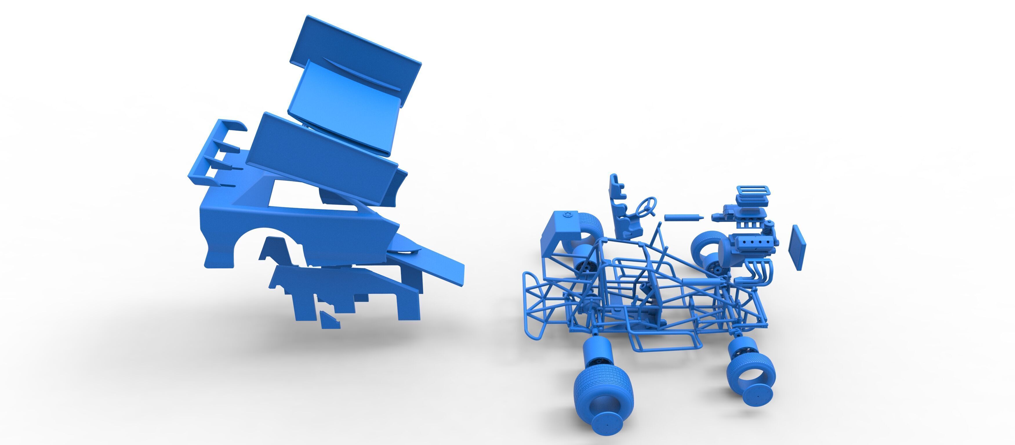 New Zealand Modified Stock car Version 2 Scale 1 to 25 3D print model_65