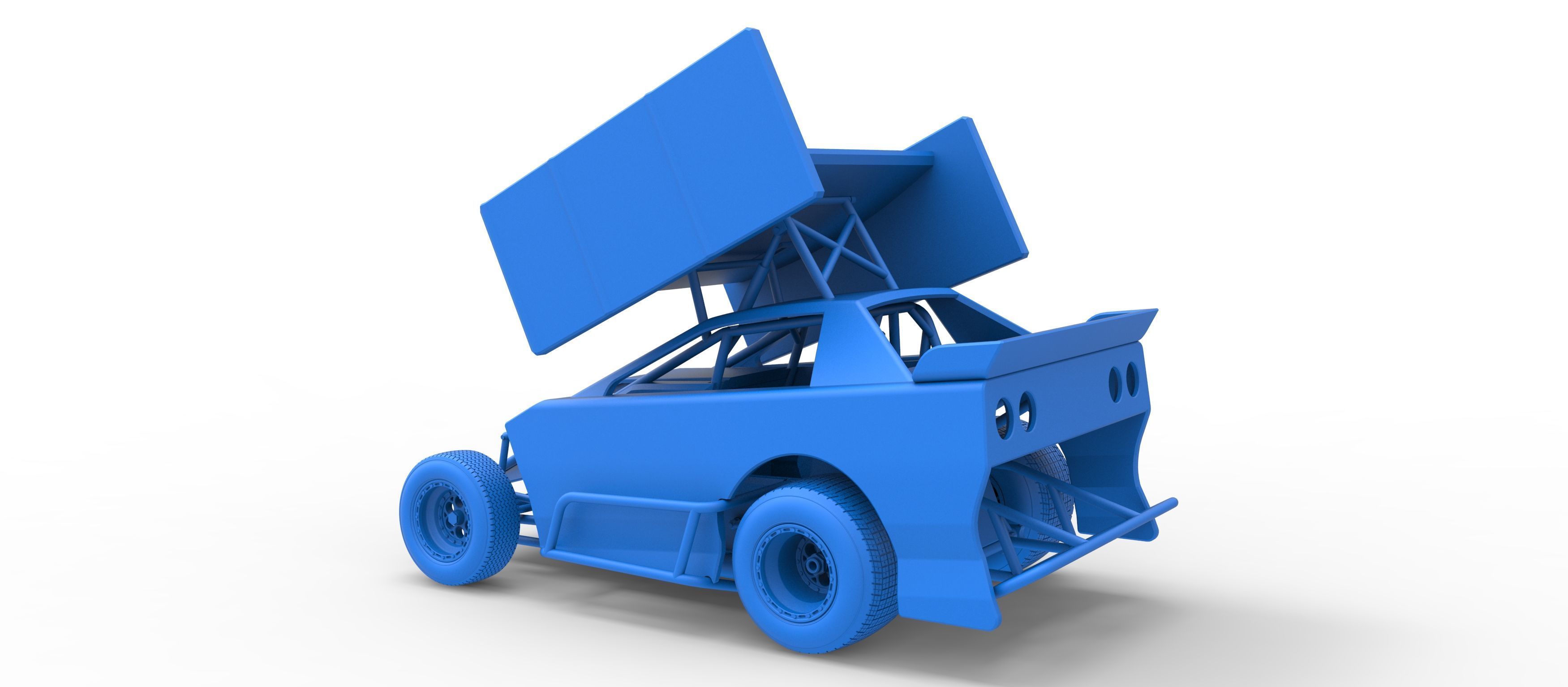 New Zealand Modified Stock car Version 2 Scale 1 to 25 3D print model_39