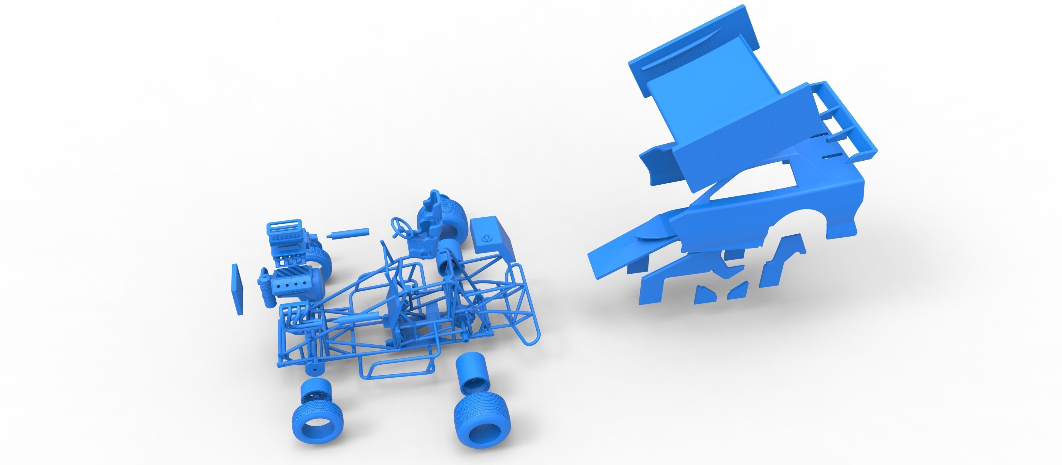 New Zealand Modified Stock car Version 2 Scale 1 to 25 3D print model_56