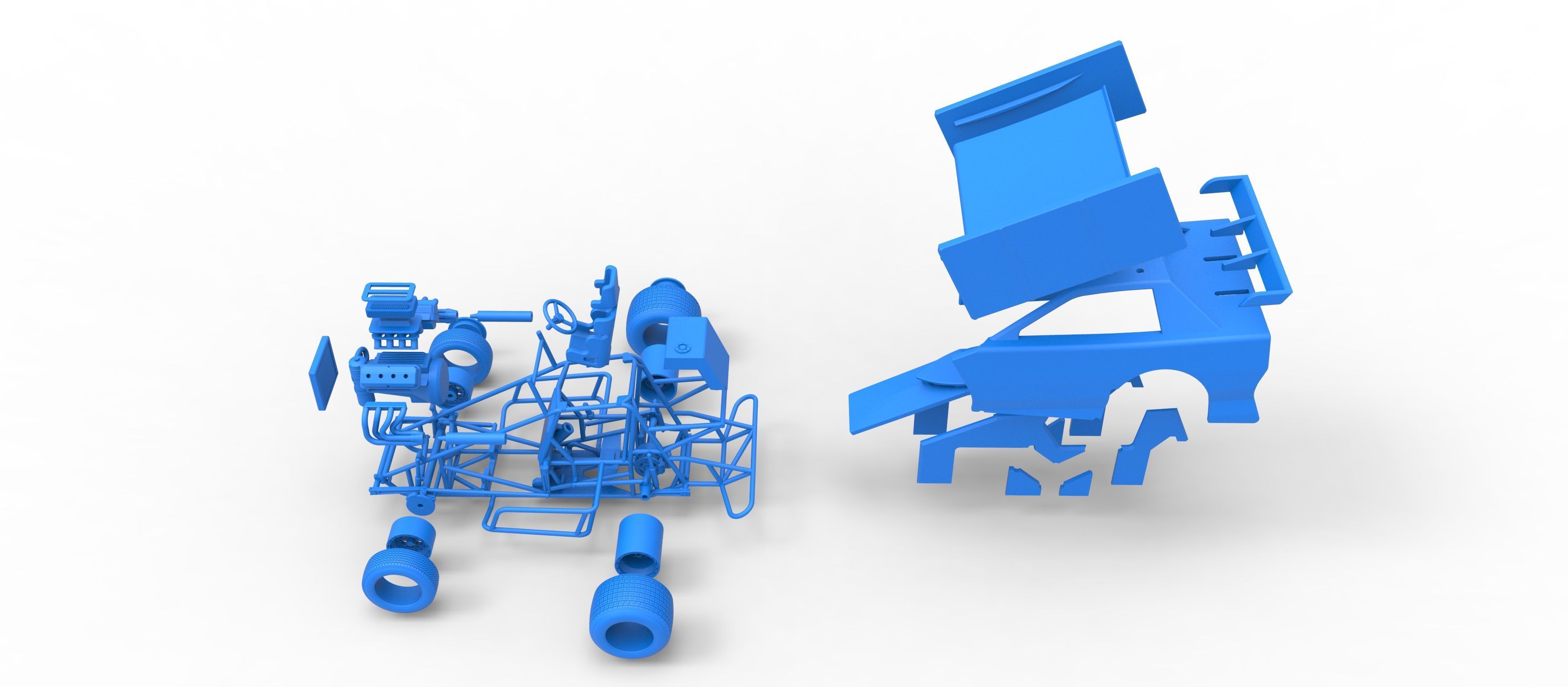 New Zealand Modified Stock car Version 2 Scale 1 to 25 3D print model_60