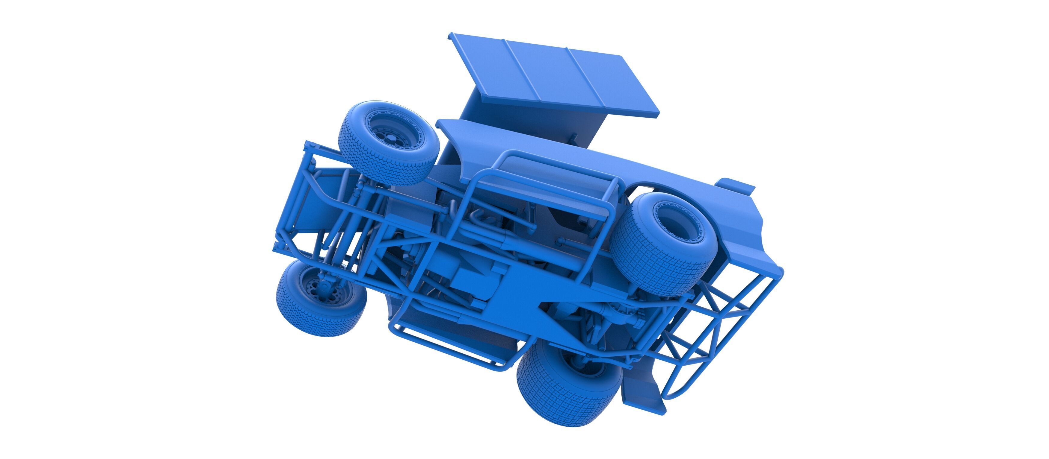 New Zealand Modified Stock car Version 2 Scale 1 to 25 3D print model_30