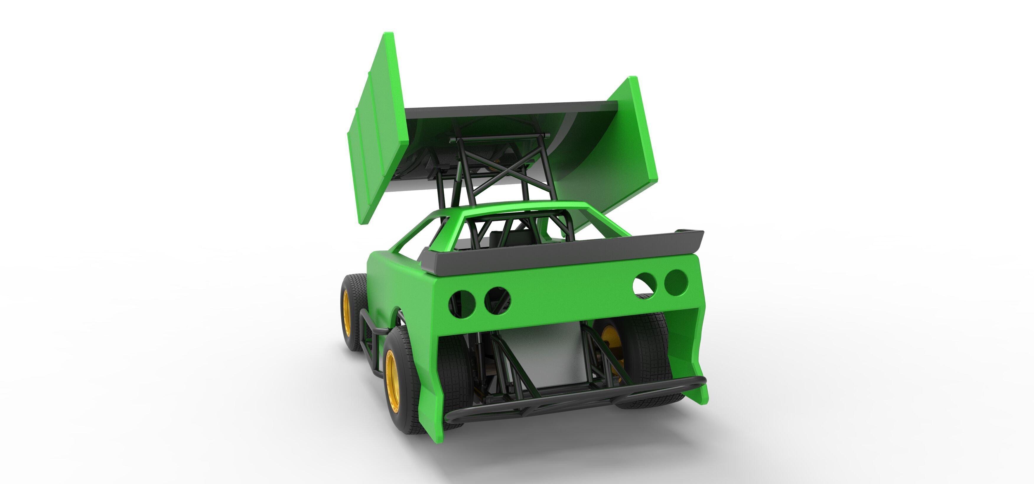 New Zealand Modified Stock car Version 2 Scale 1 to 25 3D print model_14