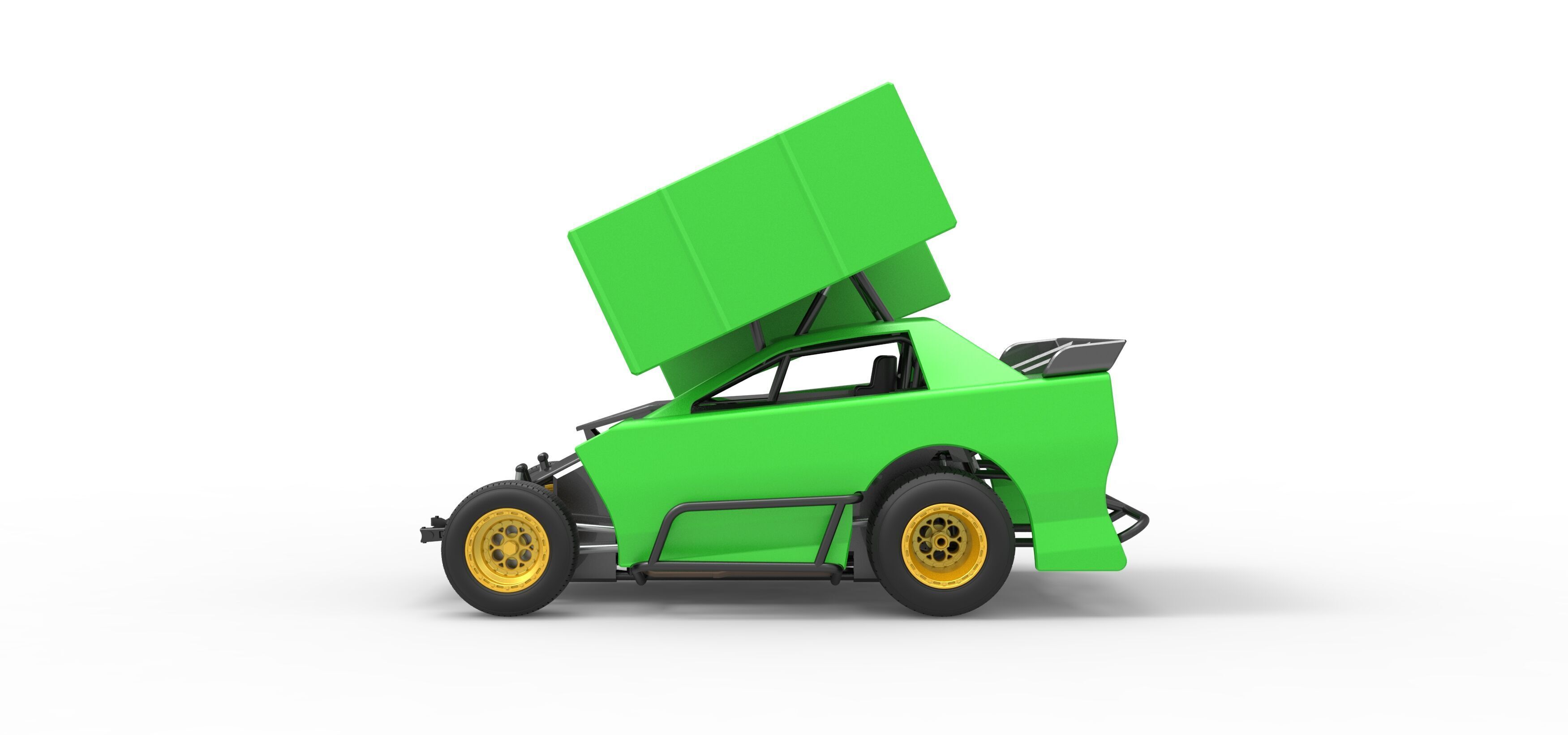 New Zealand Modified Stock car Version 2 Scale 1 to 25 3D print model_9