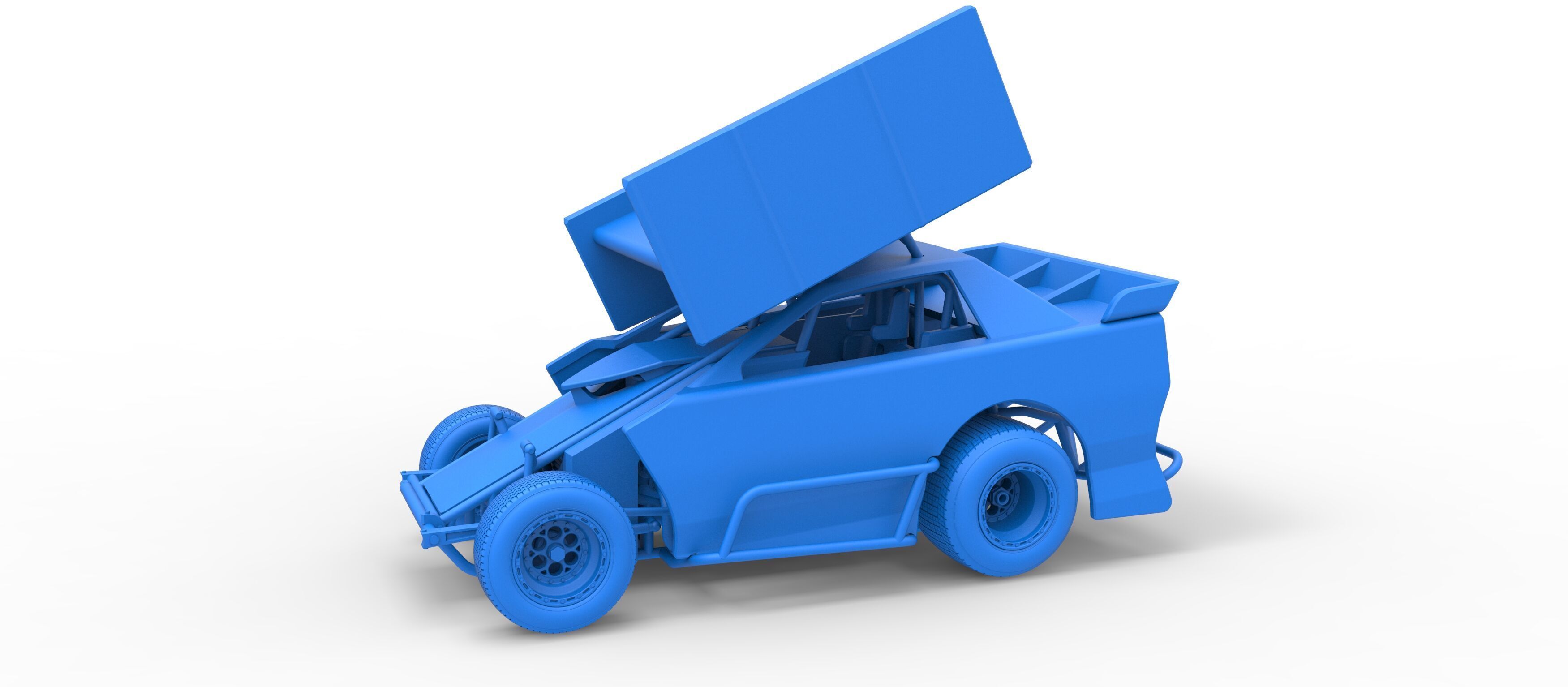 New Zealand Modified Stock car Version 2 Scale 1 to 25 3D print model_28