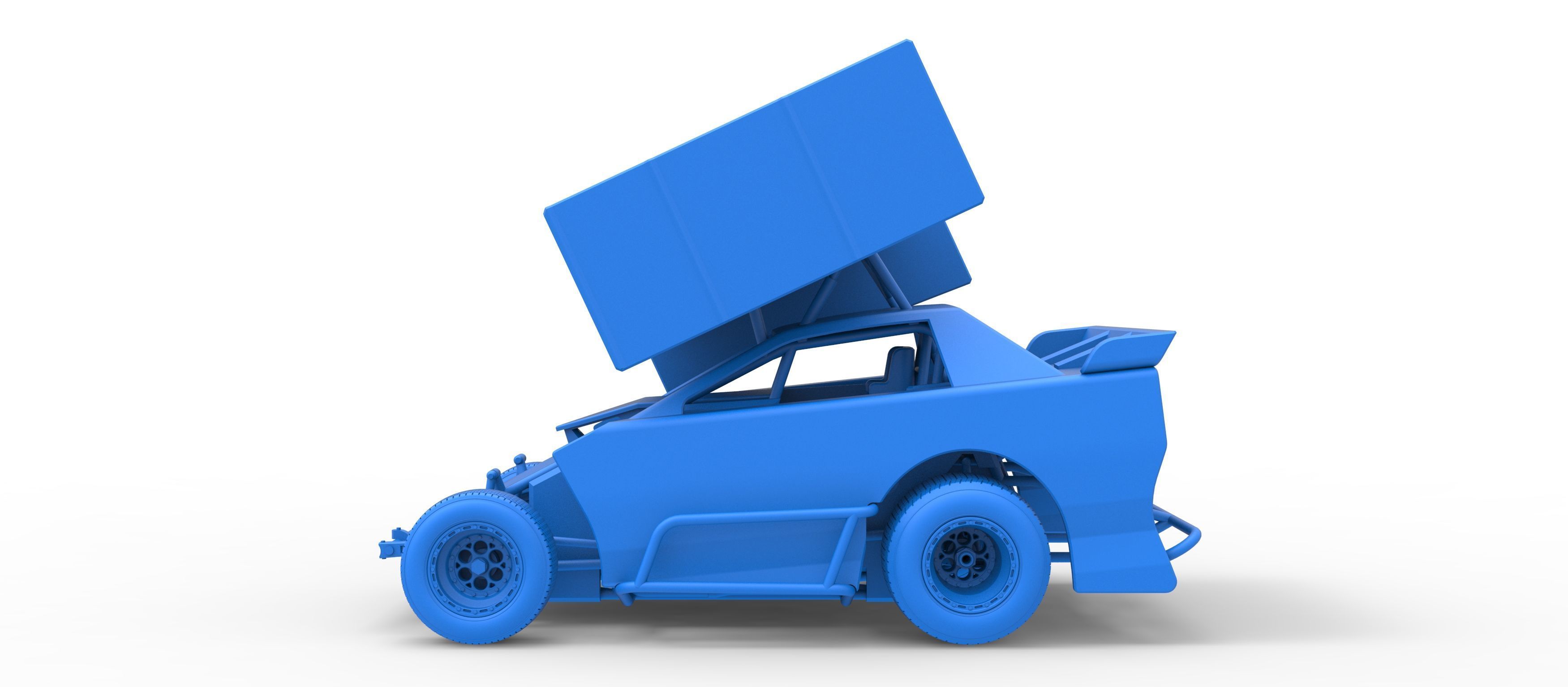 New Zealand Modified Stock car Version 2 Scale 1 to 25 3D print model_36