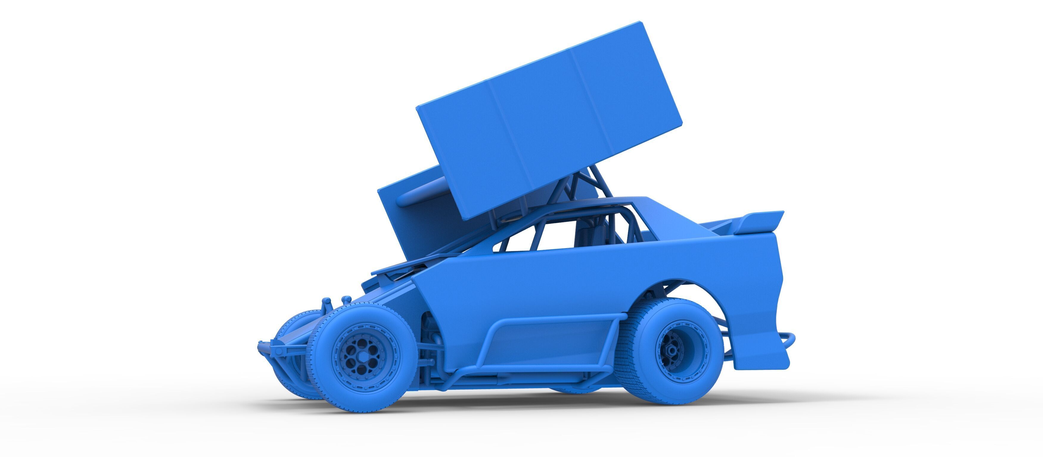 New Zealand Modified Stock car Version 2 Scale 1 to 25 3D print model_29