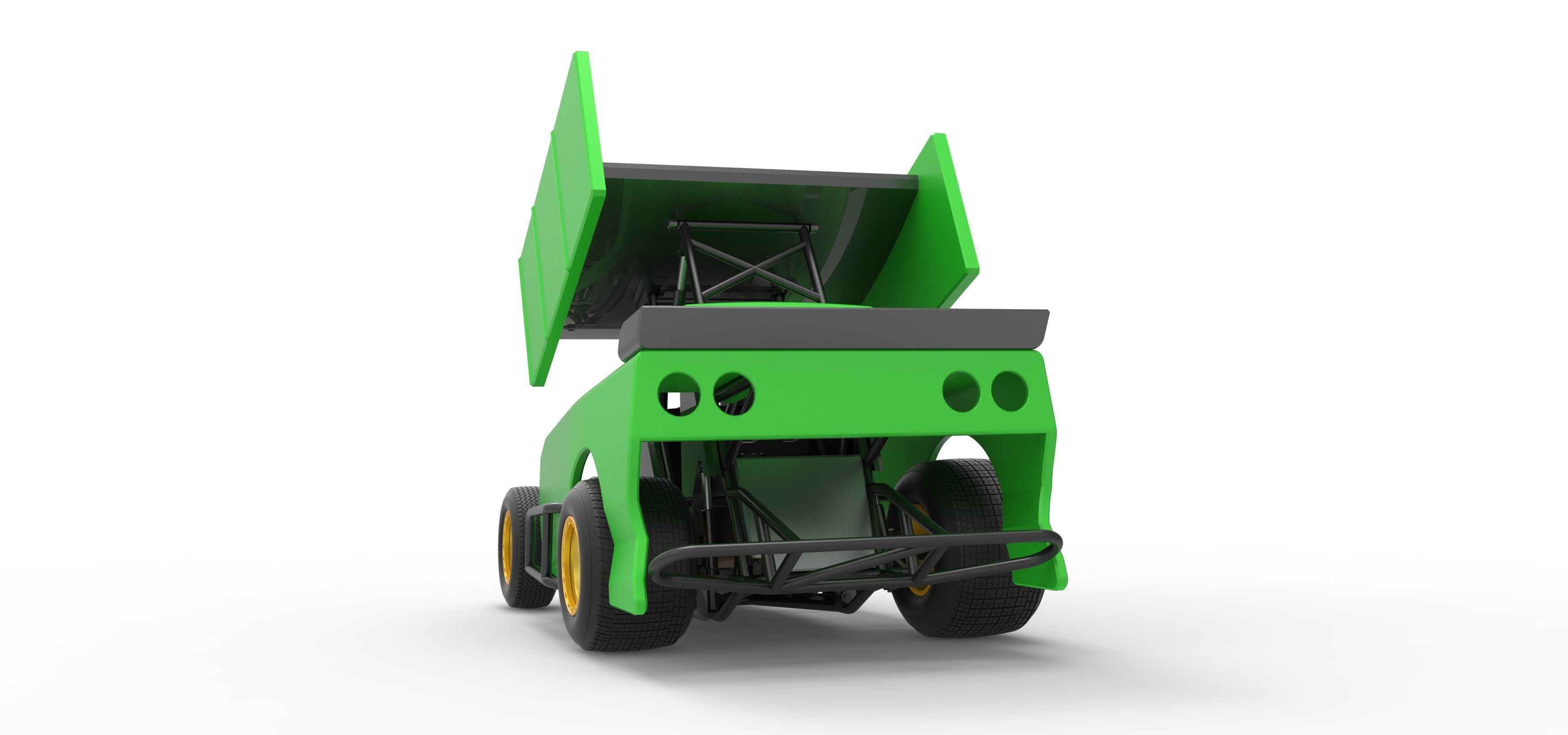 New Zealand Modified Stock car Version 2 Scale 1 to 25 3D print model_15