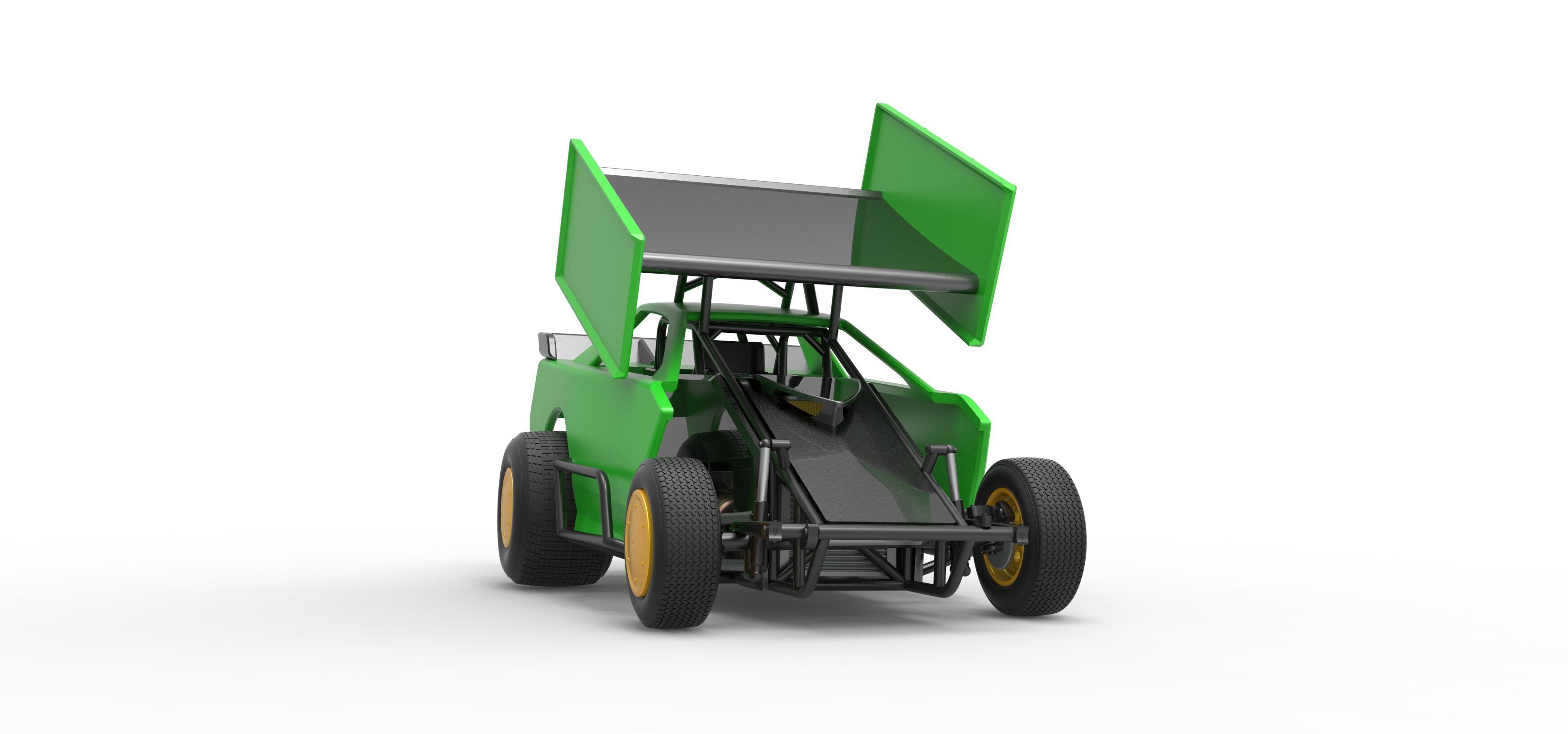 New Zealand Modified Stock car Version 2 Scale 1 to 25 3D print model_27