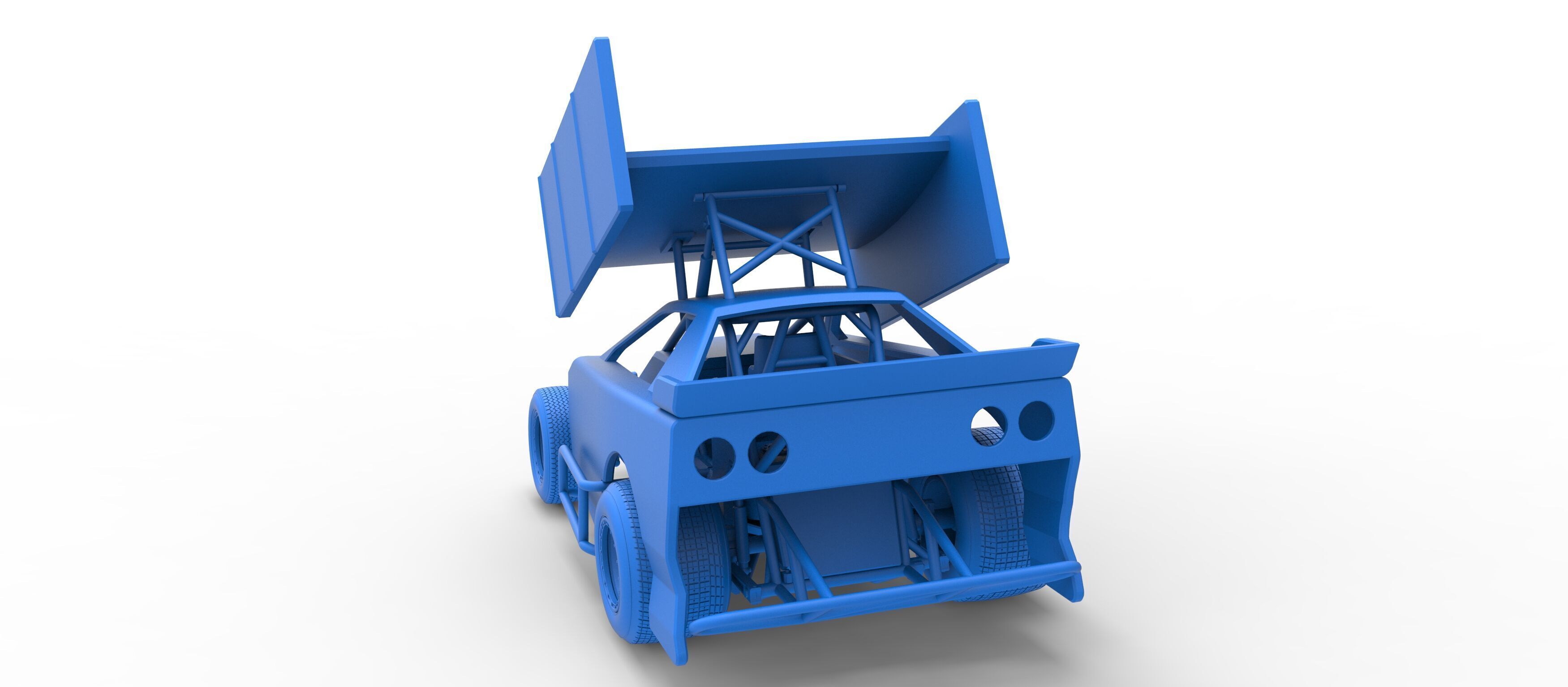 New Zealand Modified Stock car Version 2 Scale 1 to 25 3D print model_41