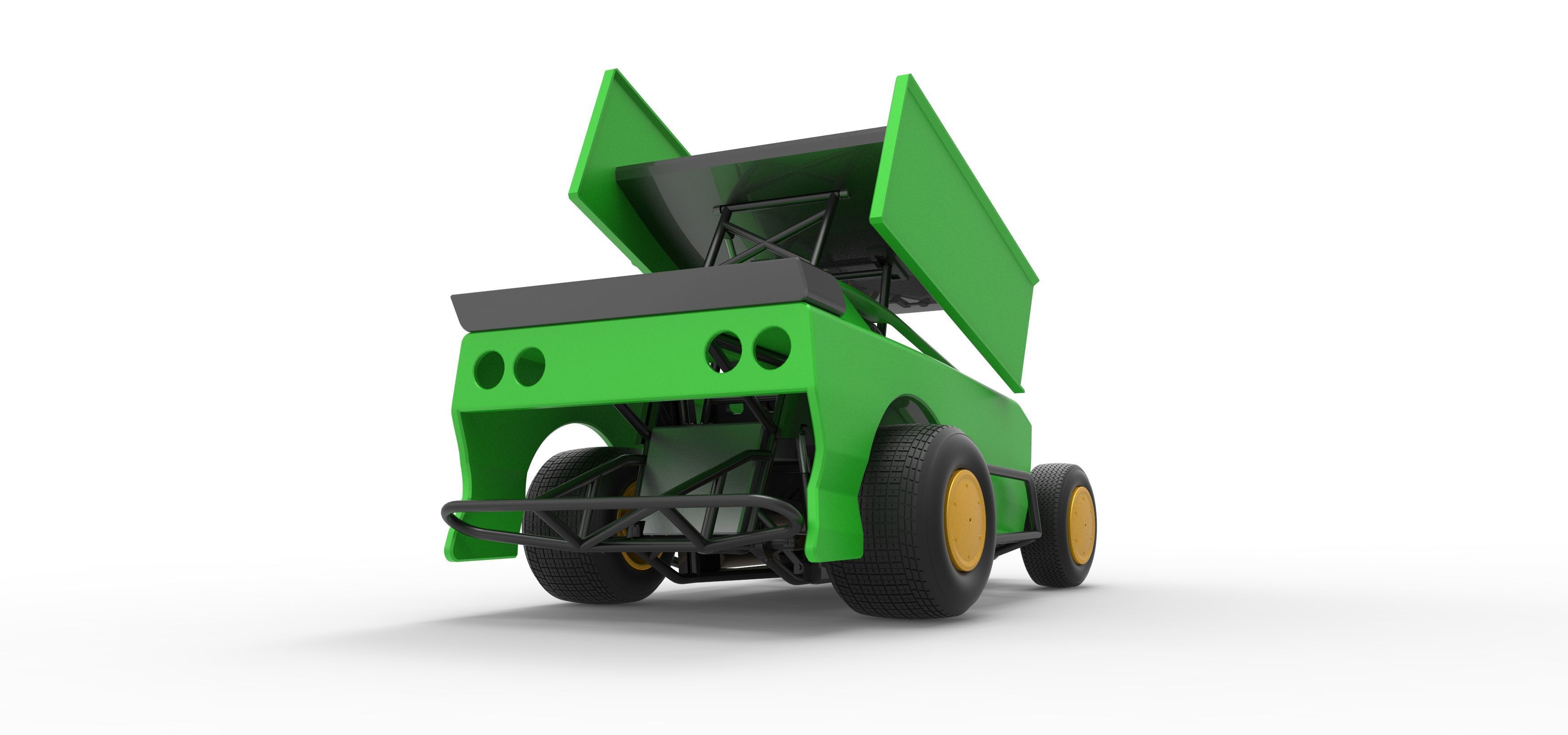 New Zealand Modified Stock car Version 2 Scale 1 to 25 3D print model_19