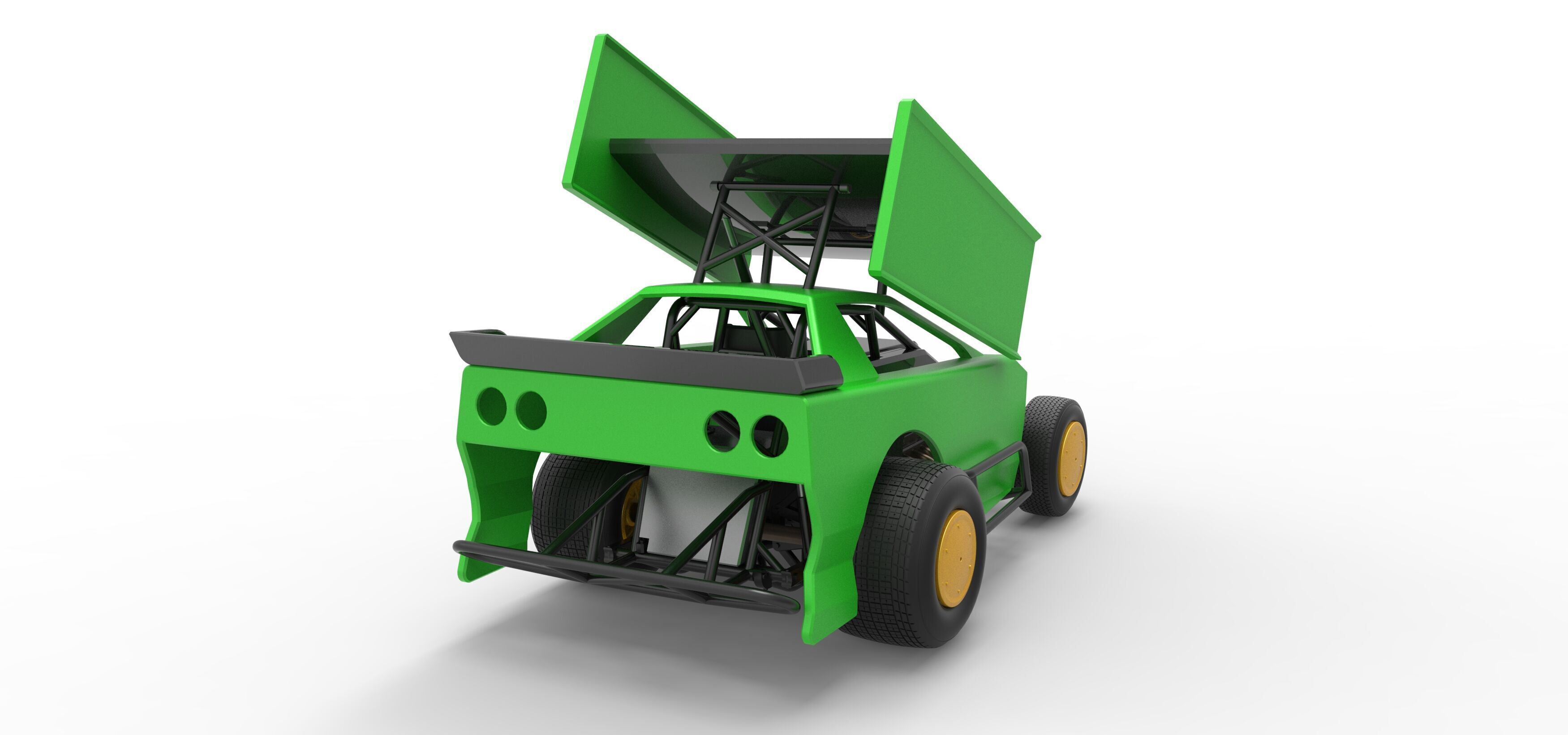 New Zealand Modified Stock car Version 2 Scale 1 to 25 3D print model_18