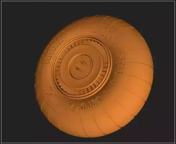 German bomber Dornier Do-217 wheels set - late