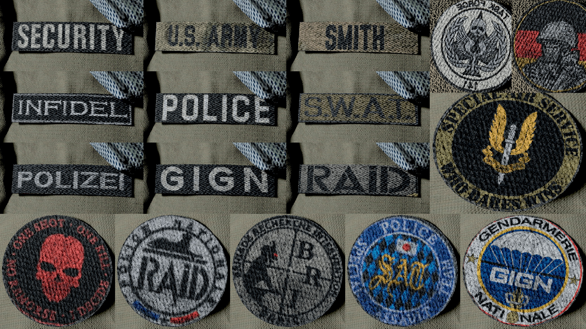 Modular AAA US-SOLDIER  Low-poly 3D model_11