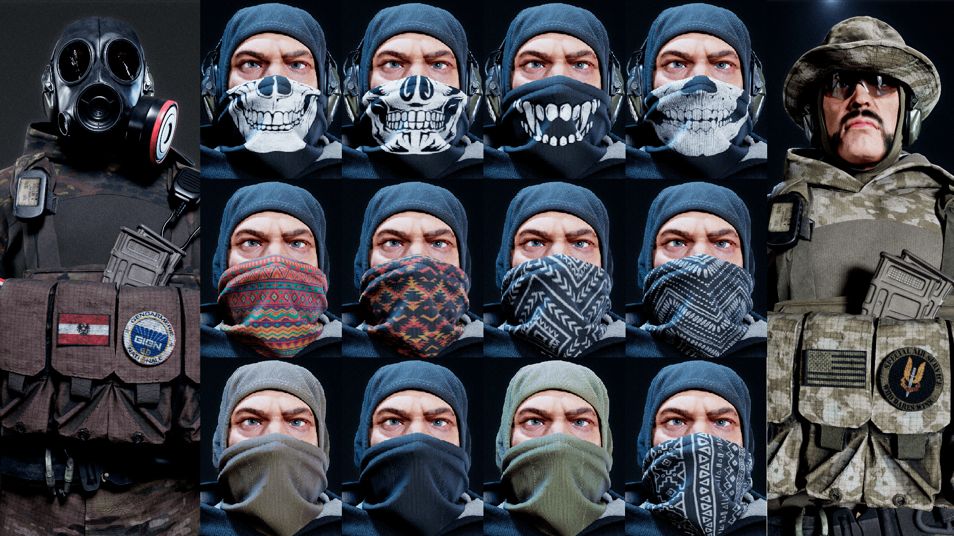 Modular AAA US-SOLDIER  Low-poly 3D model_7